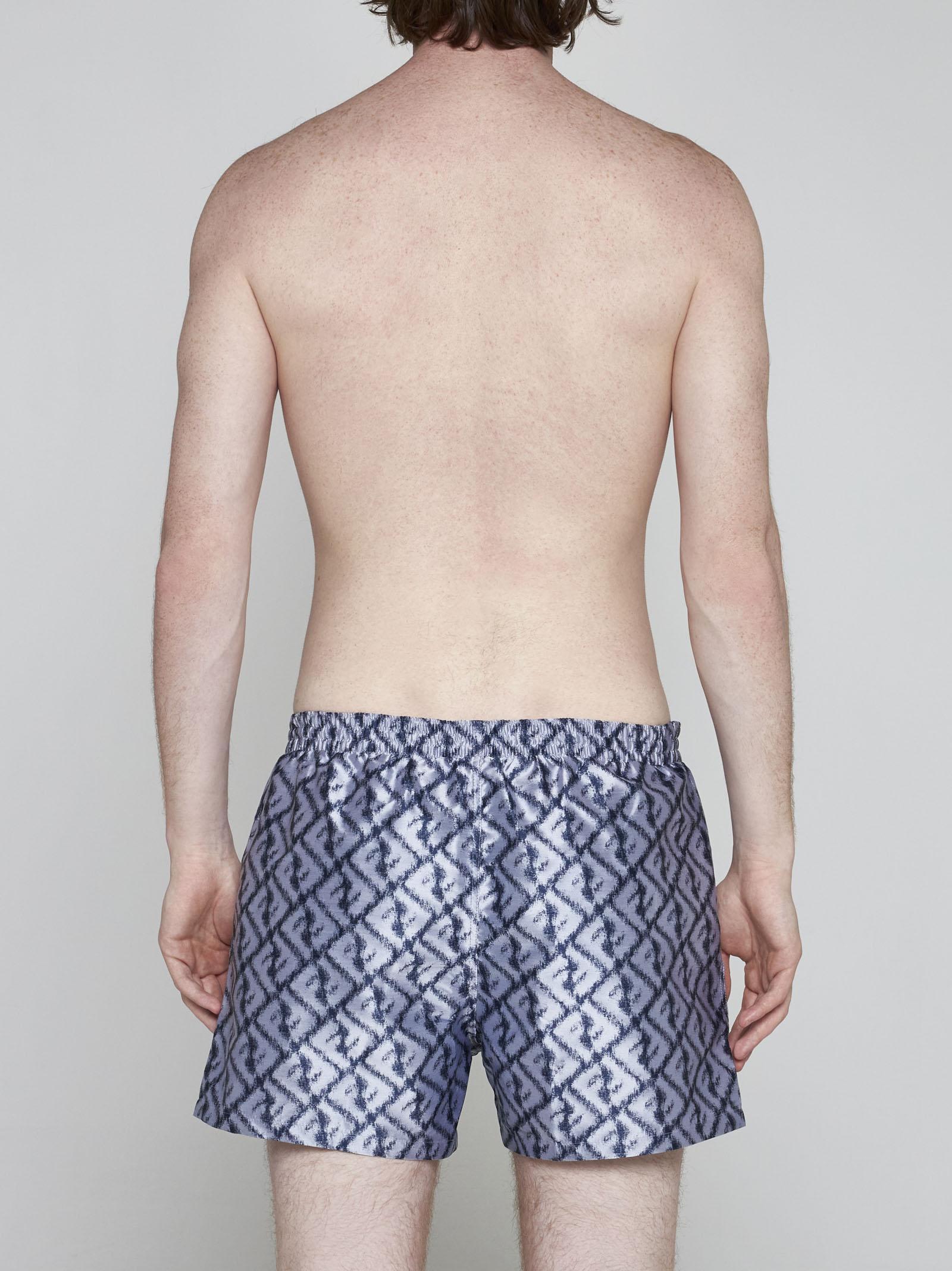 Fendi Ff Print Swim Shorts in Blue for Men | Lyst