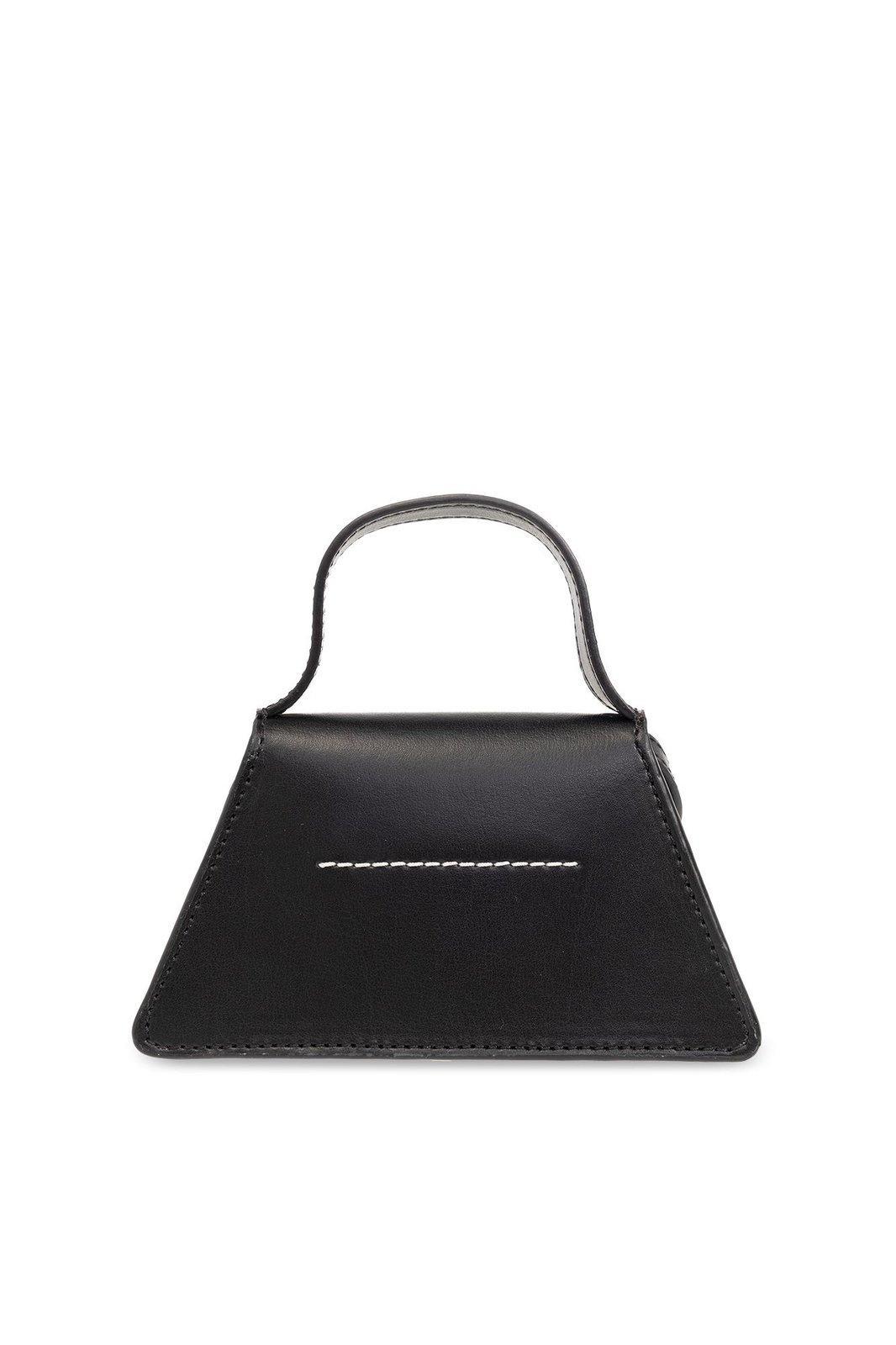◆MM6 Maison Margiela◆ Logo Applique Mini Top Handle Bag MM6 Maison Margiela Mini Numeric top-handle Bag | Black