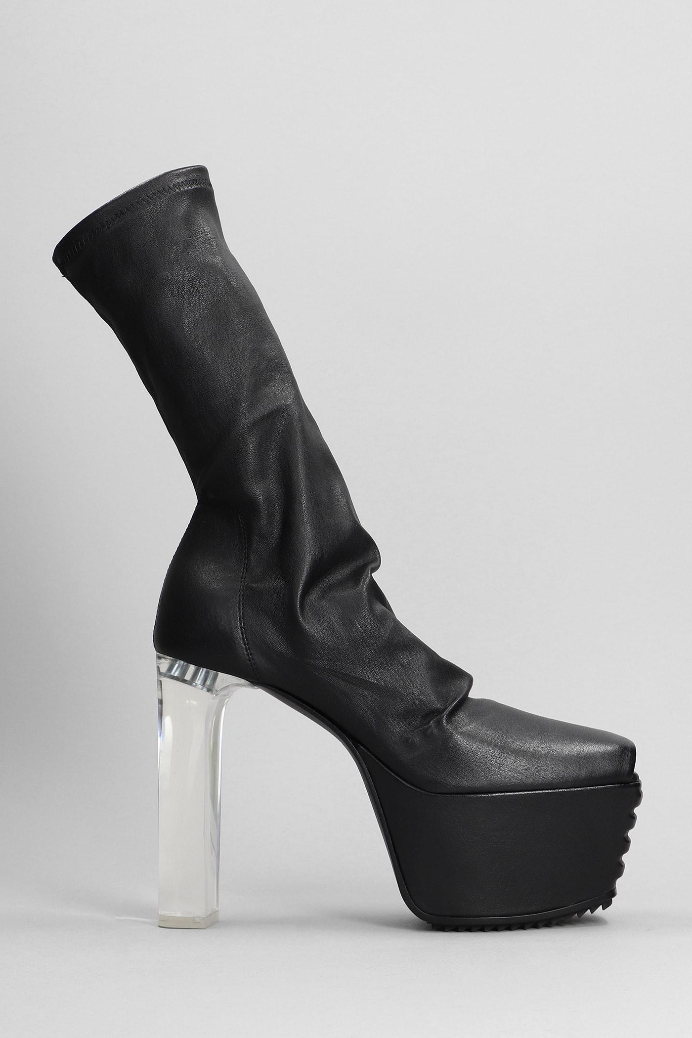 Stretch high heel ankle boots sale