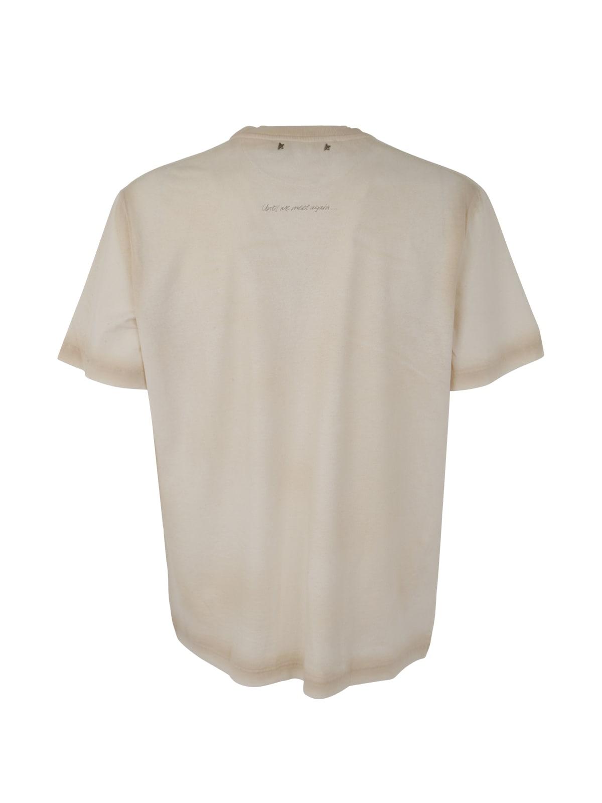 Golden Goose Journey M`s T-shirt Regular S/s/ Postmark in White for Men |  Lyst