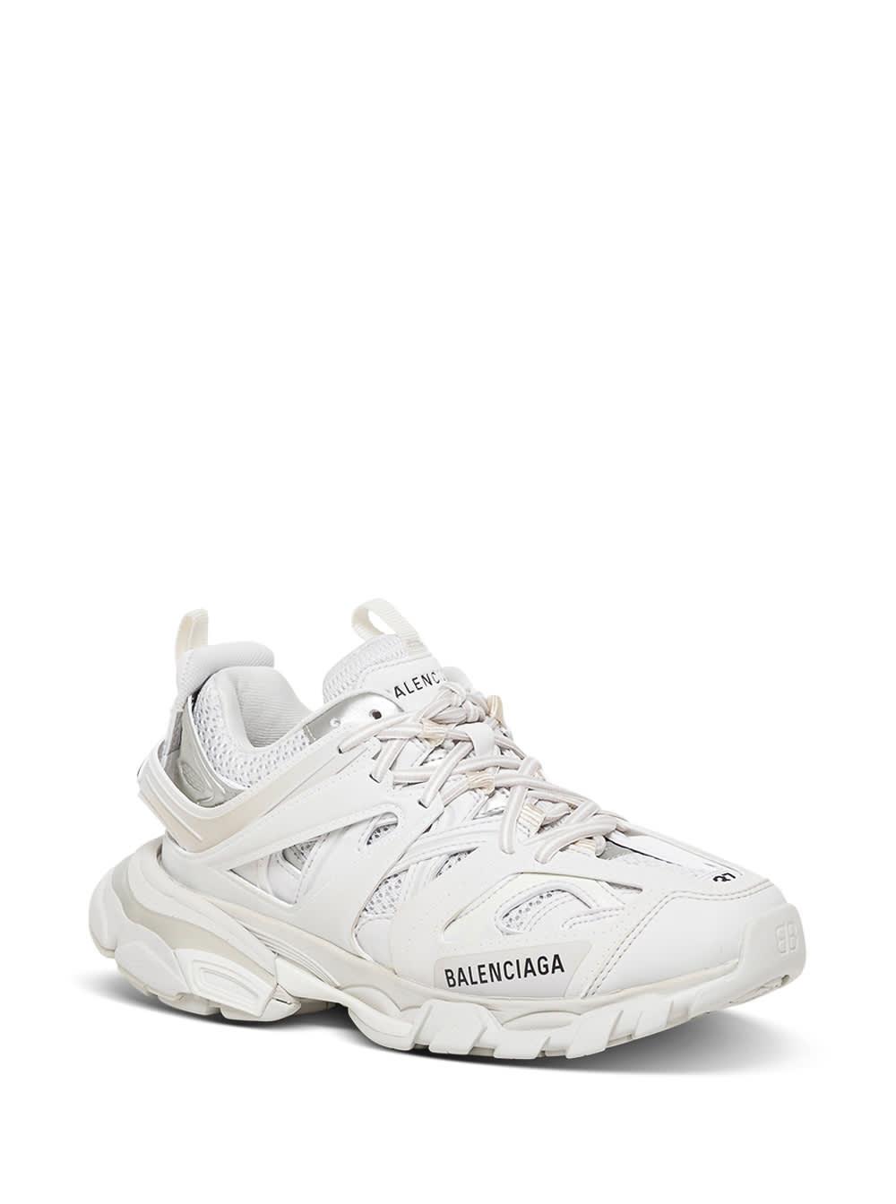 Womens Track2 Sneaker in White Balenciaga US #37 Womens Track2 Sneaker in White Balenciaga US