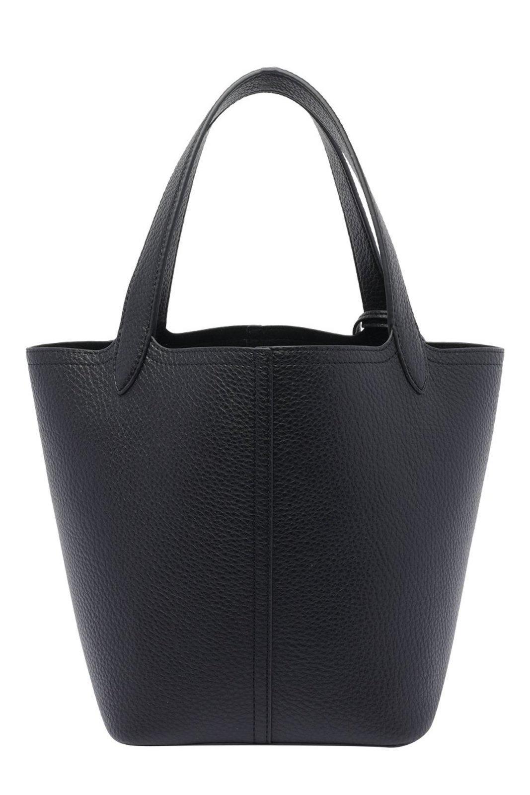 Elisabetta Franchi Logo Charms Small Tote Bag in Black | Lyst