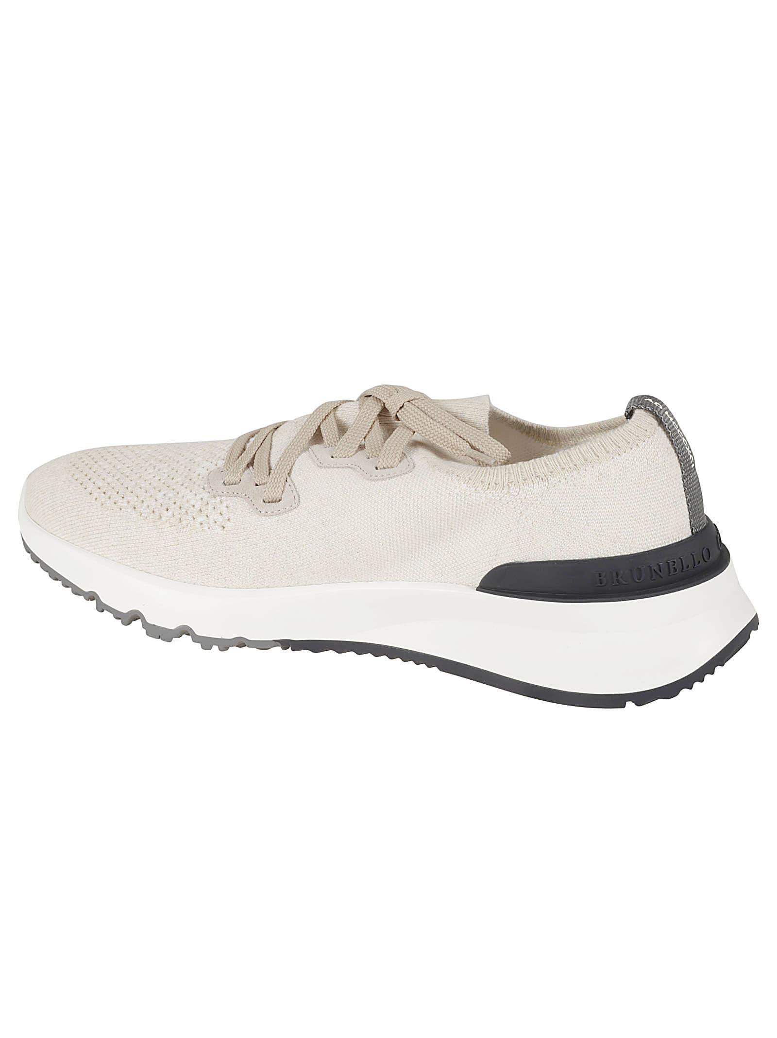 Brunello Cucinelli Classic Sneaker White Calf at