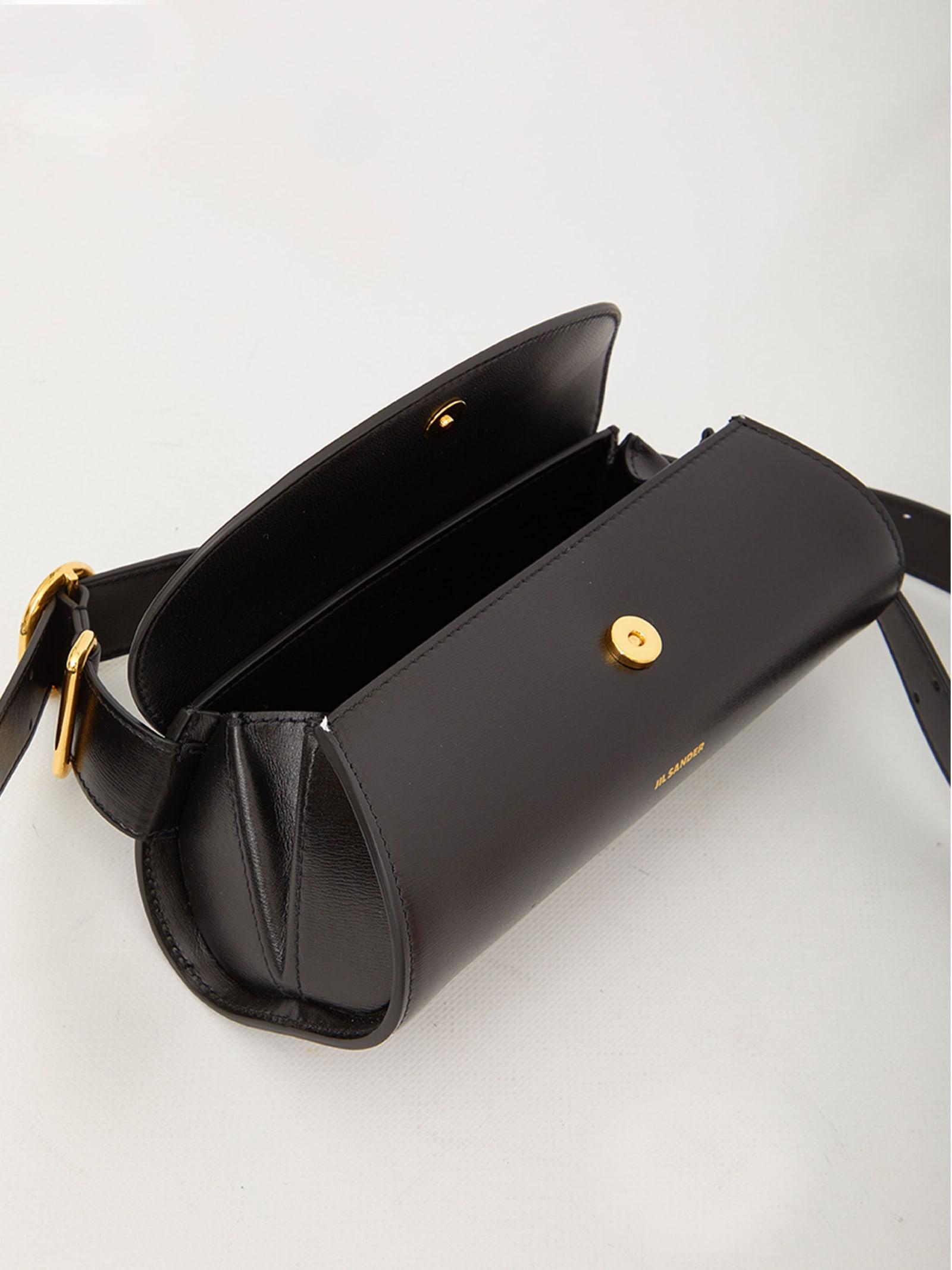 Jil Sander Cannolo Mini Bag in White | Lyst