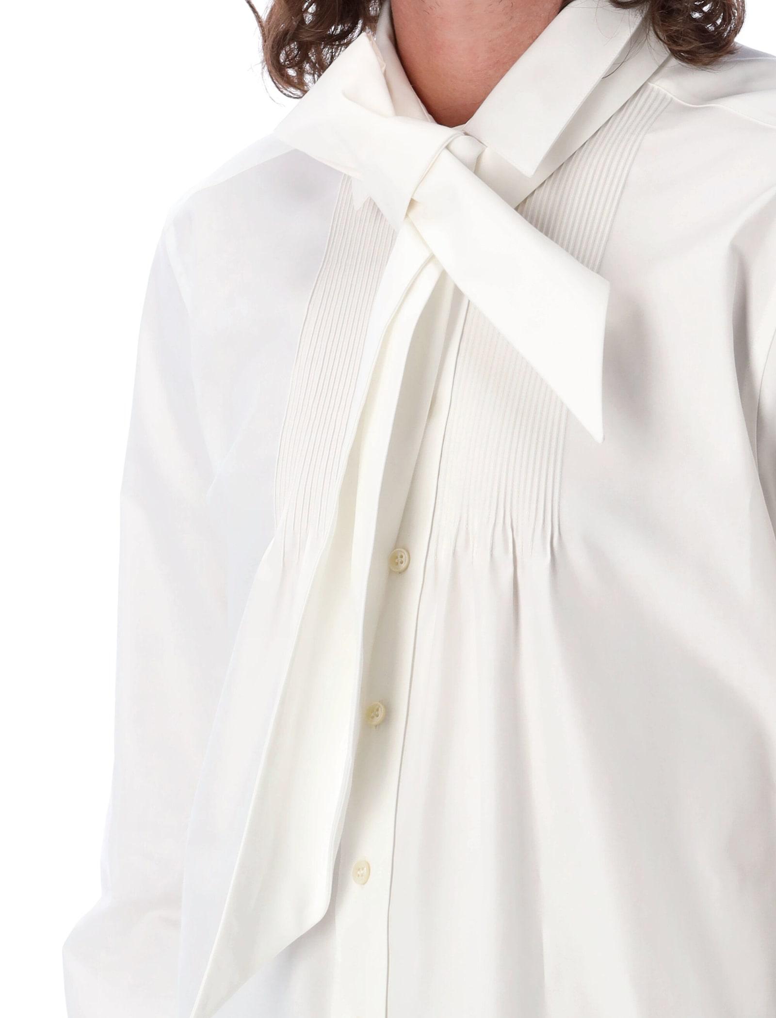 Saint Laurent Lavallière-neck Blouse in Silk Satin | Saks