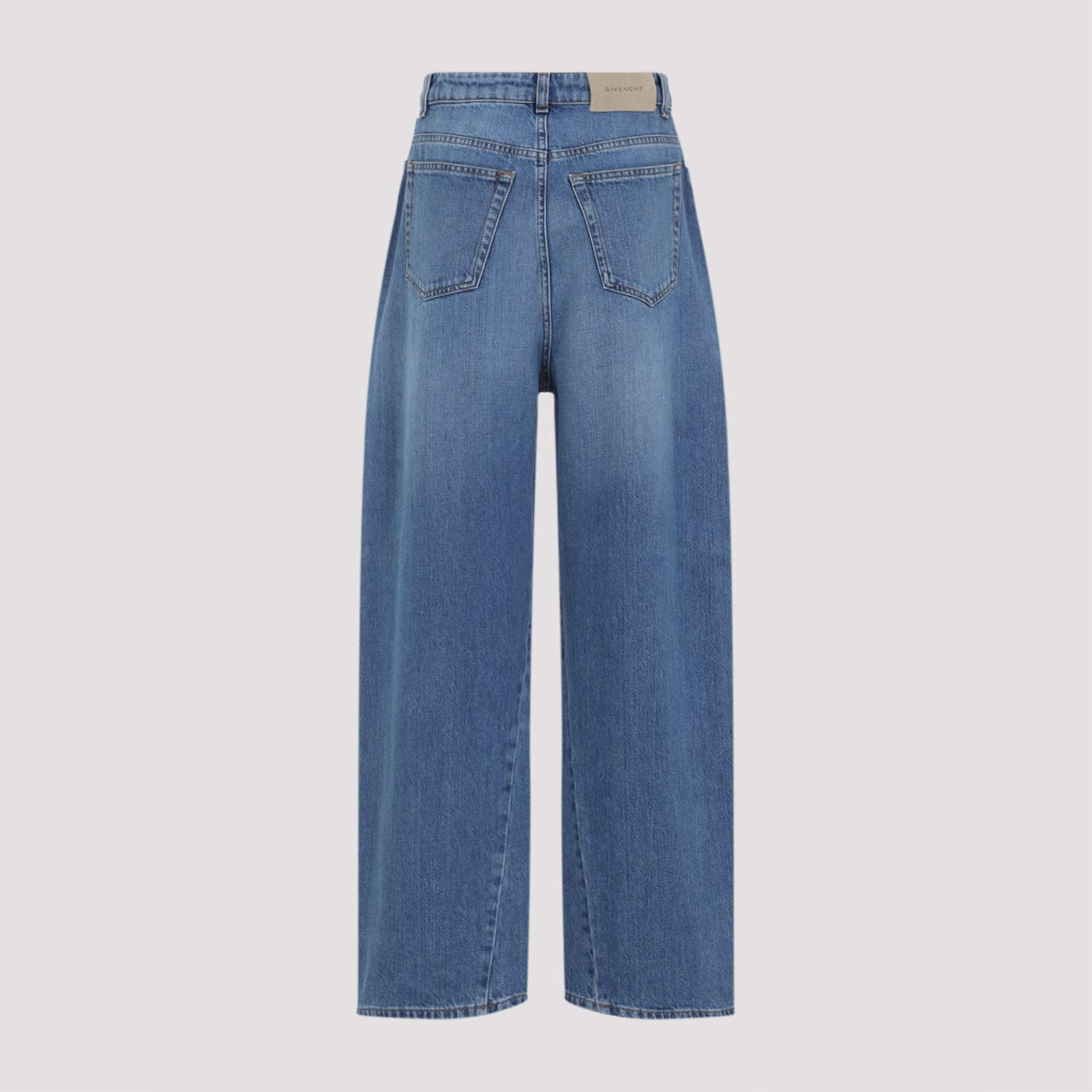 【関税＆送料込み】Givenchy Wide-Leg Denim Cotton Jeans Givenchy straight-leg Cargo Jeans | Blue | FARFETCH