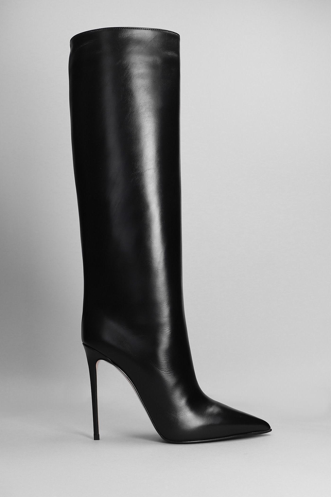 Le Silla Eva 120 High Heels Boots In Black Leather | Lyst