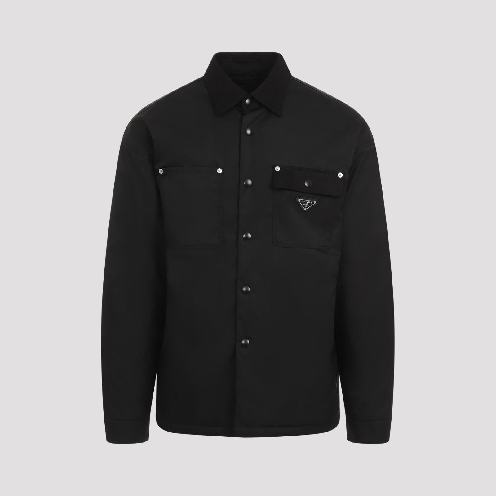 『PRADA』 ロールアップスリーブシャツ ブラック 長袖シャツ 42 Prada Shirt in Black for Men | Lyst