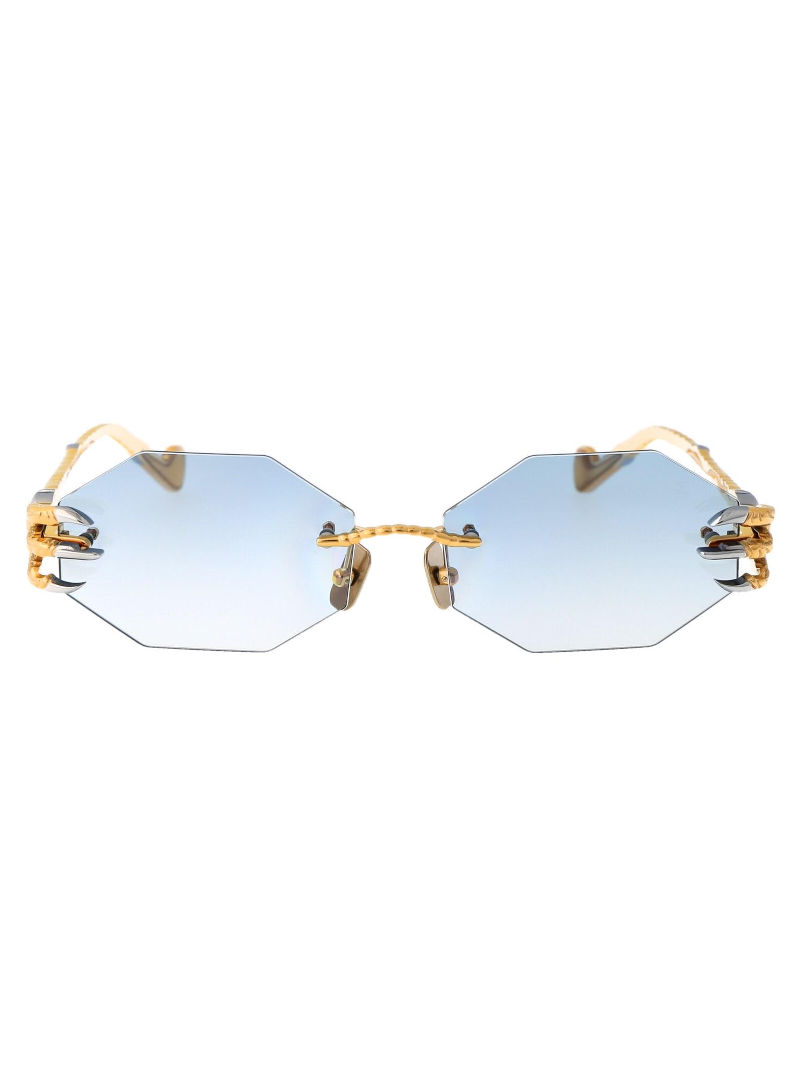 Anna Karin Karlsson The Claw Nest Octagonal Sunglasses in Blue | Lyst