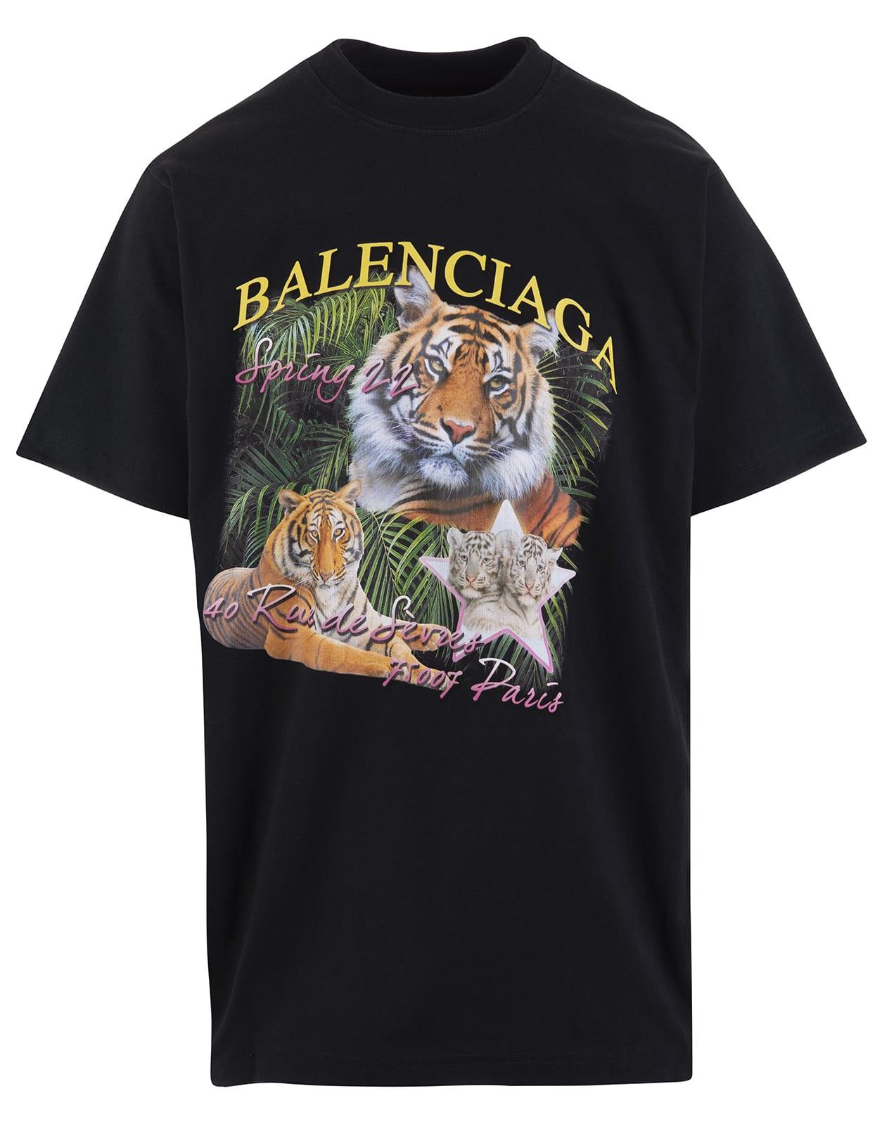 Balenciaga tiger hotsell t shirt
