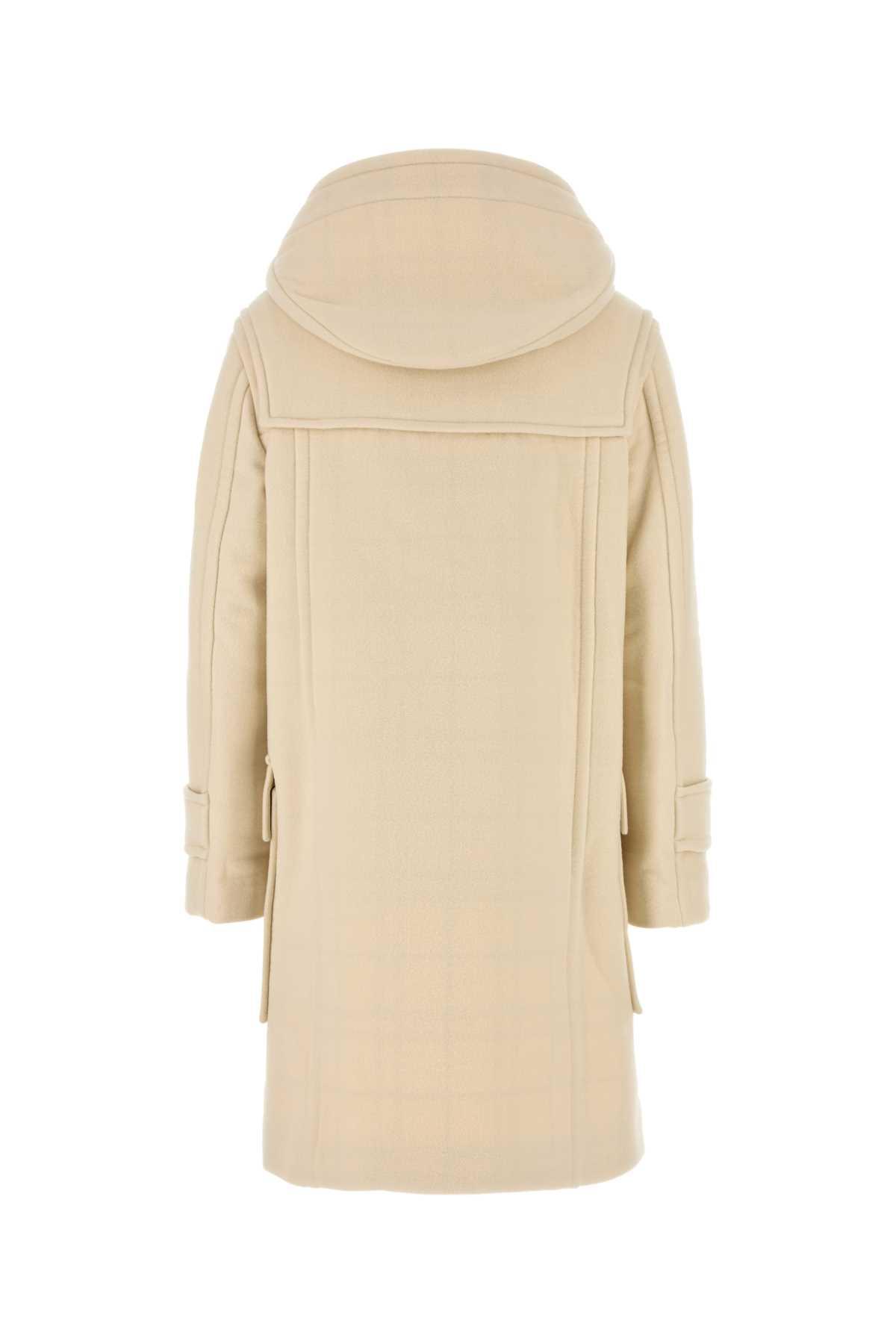 コート Burberry Cream Wool Blend Montgomery Burberry Cream Wool Blend Montgomery in Natural | Lyst