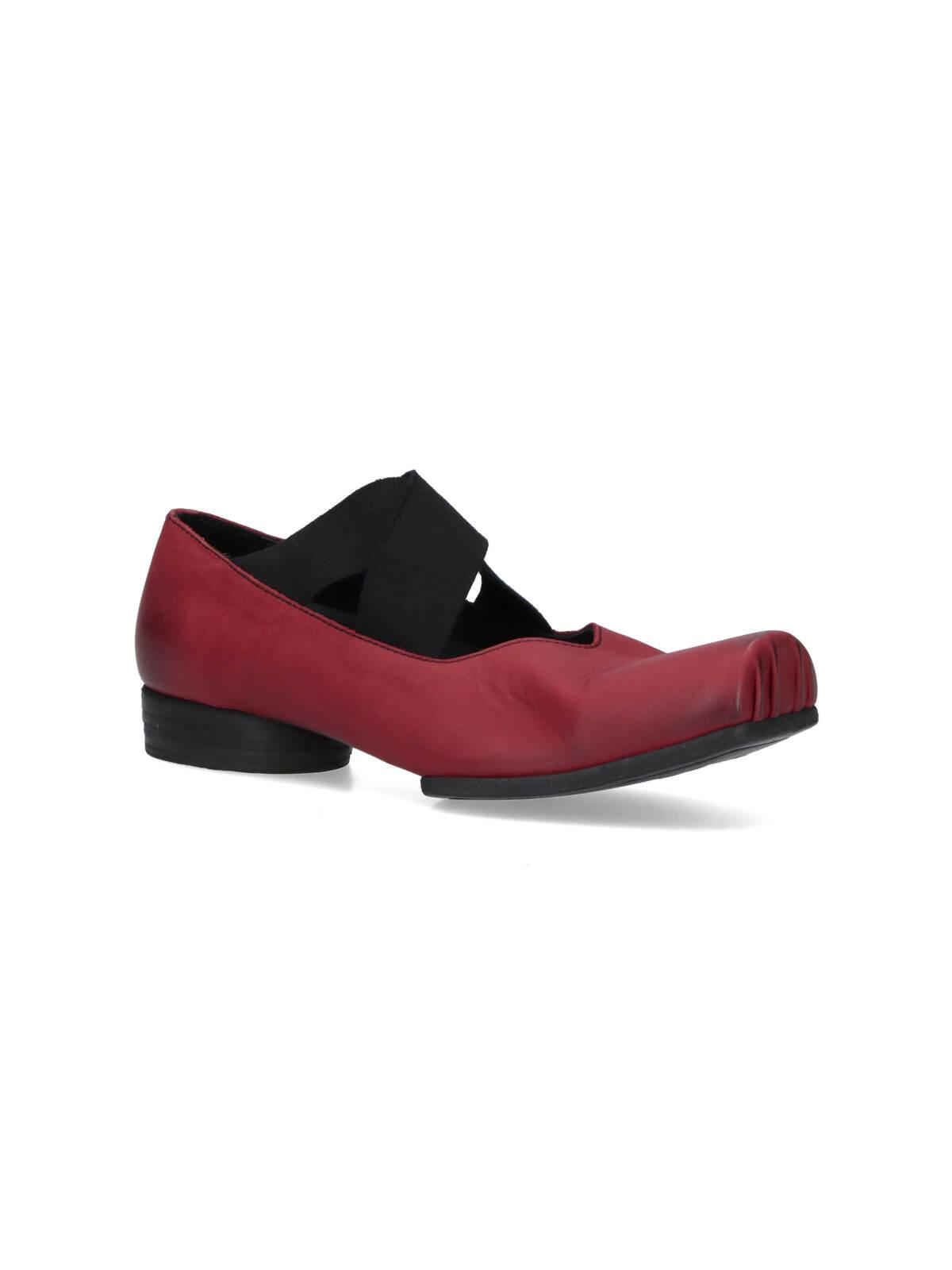 フラットシューズ Uma Wang Square Toe Ballerina Shoes 21978978_51823998_600.jpg
