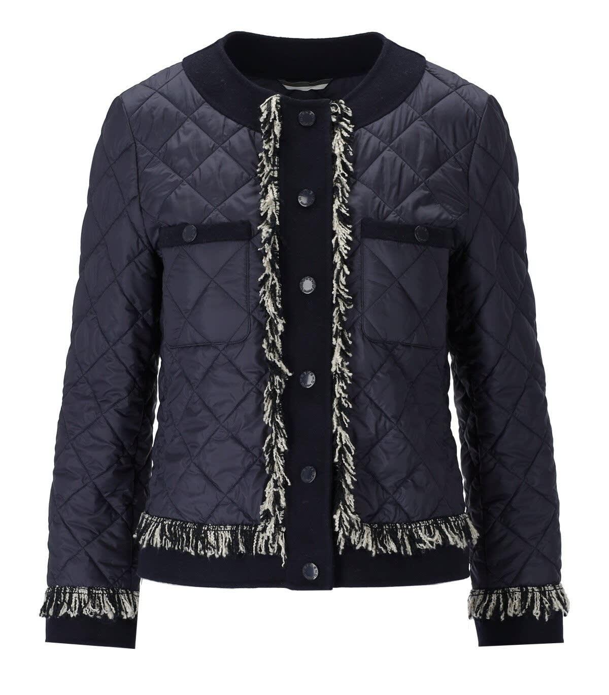 Weekend by Maxmara Ferro Blue Quilted Jacket | Lyst