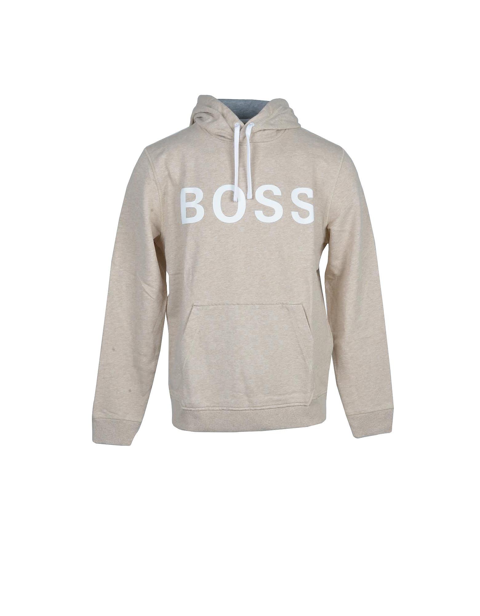 BOSS by HUGO BOSS Beige Sweatshirt in White for Men | Lyst