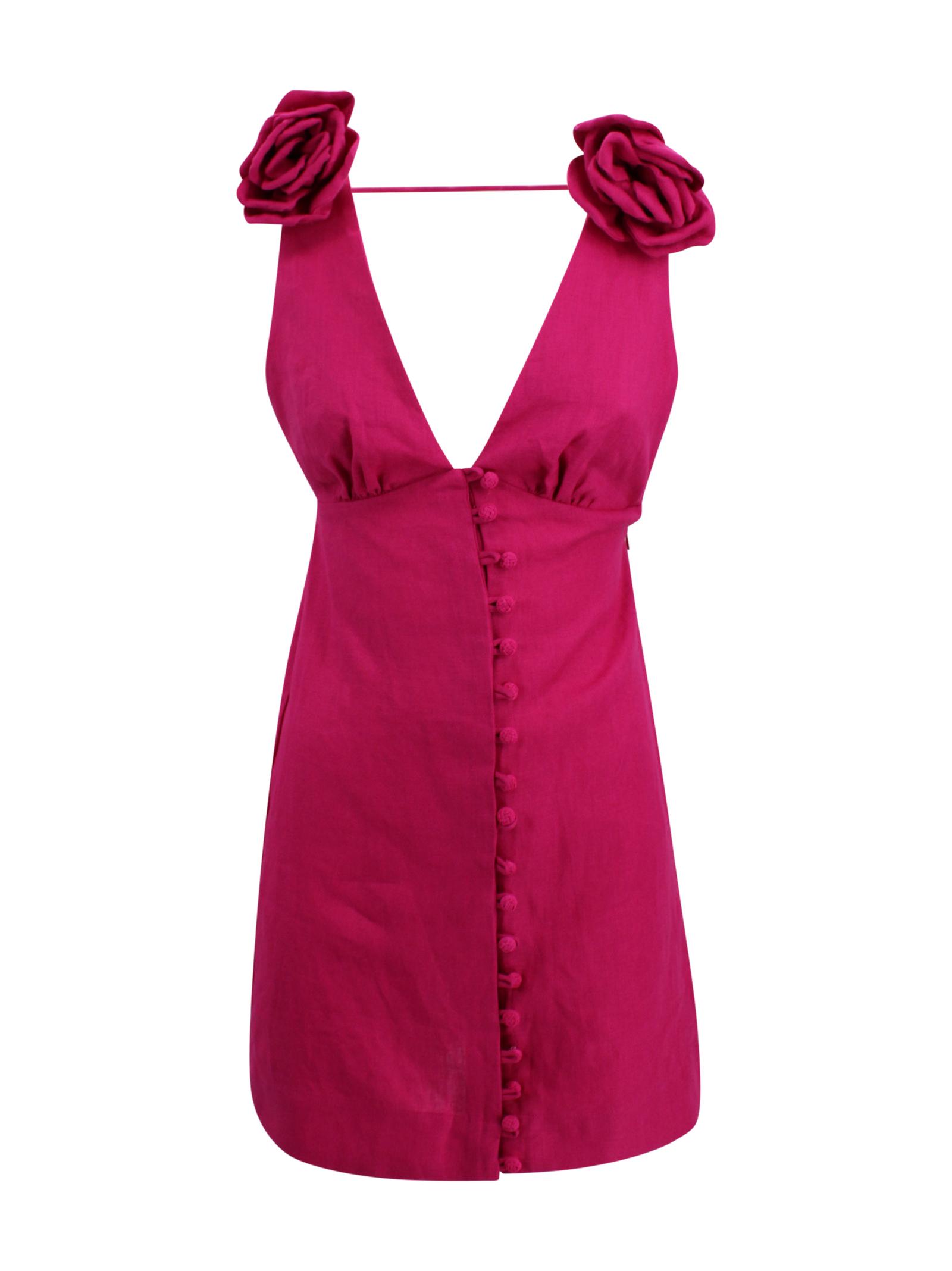 sparkly hot pink hoco dress Luuvis Woman Gorgeous Hot Pink Lace Up Tight Glittler Homecoming Dress main image 1