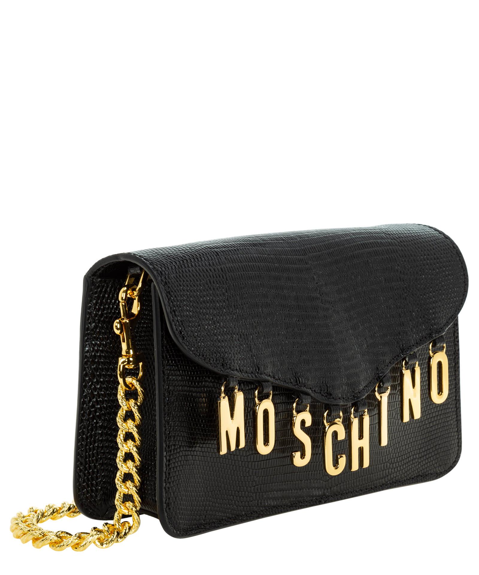 Mayanne - Lettering Faux Leather Crossbody Bag