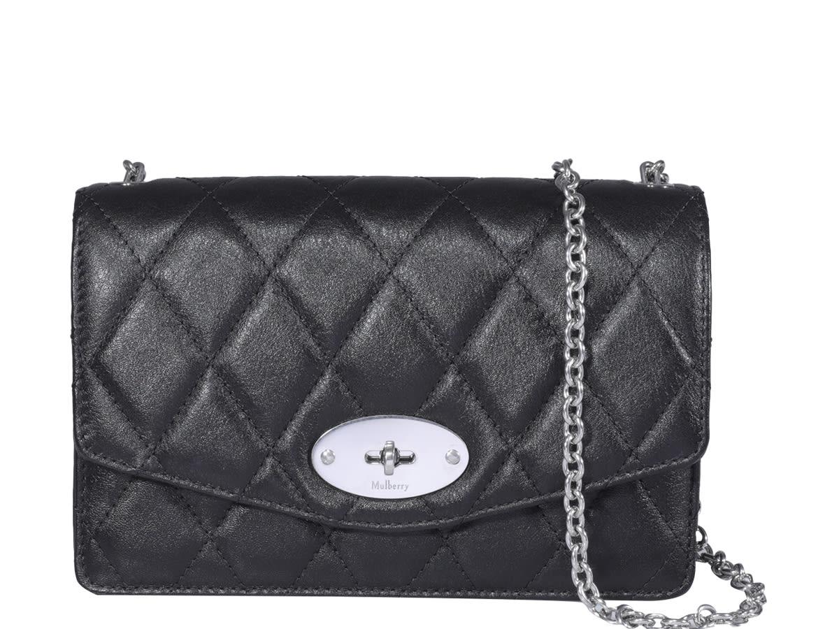 Mulberry Small Darley Quilted Shiny Satchel Bag in Black Lyst