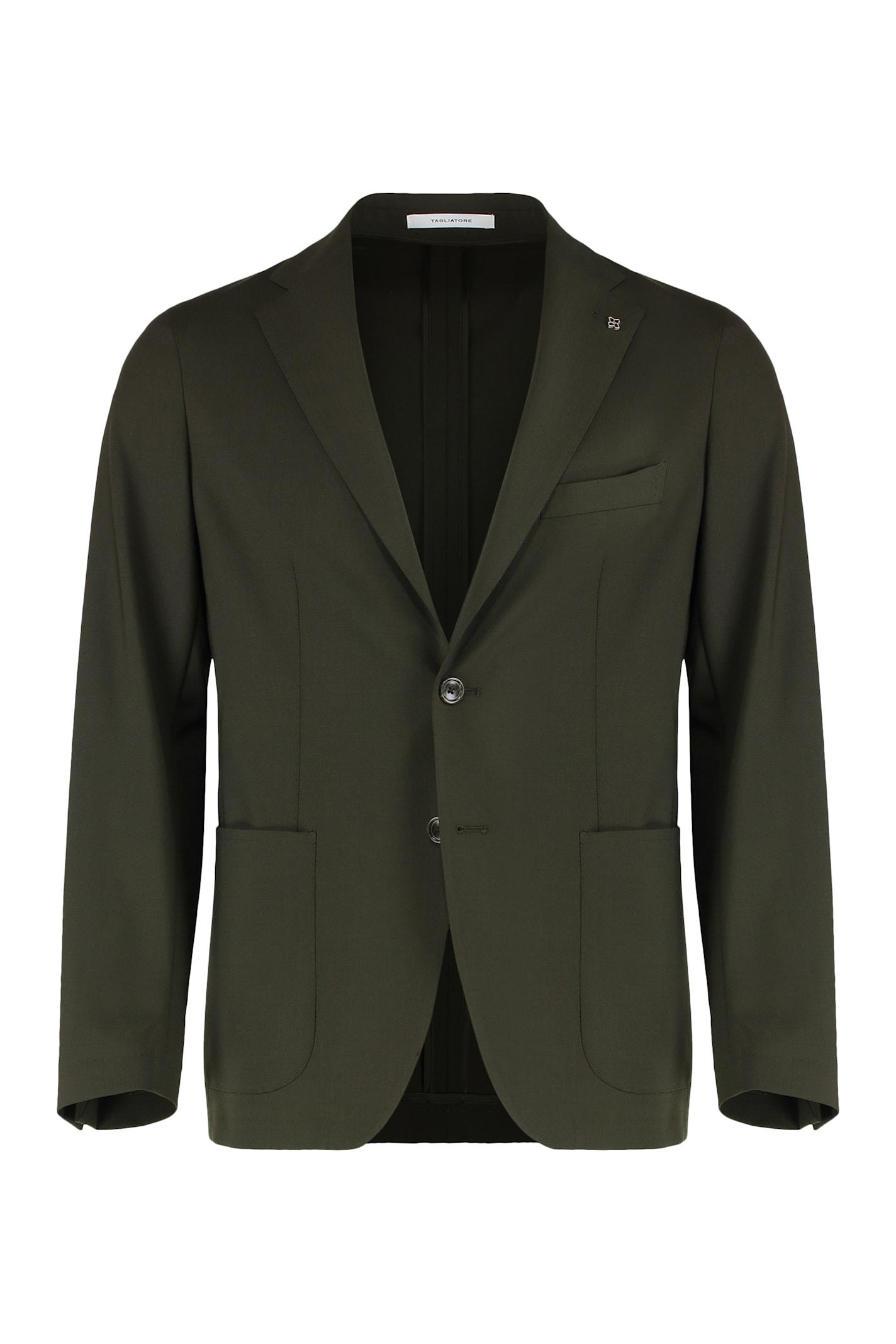セットアップ Tagliatore Paris Suit In Black Virgin Wool Blend Tagliatore Virgin Wool Two-piece Suit – Ellie Belle