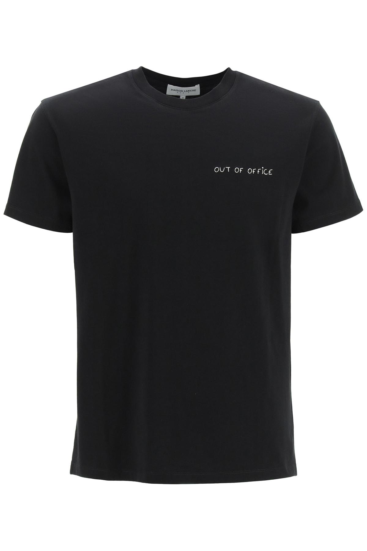 Maison Labiche Cotton The Popin Court T-shirt in Black (Black) (Black) for  Men | Lyst