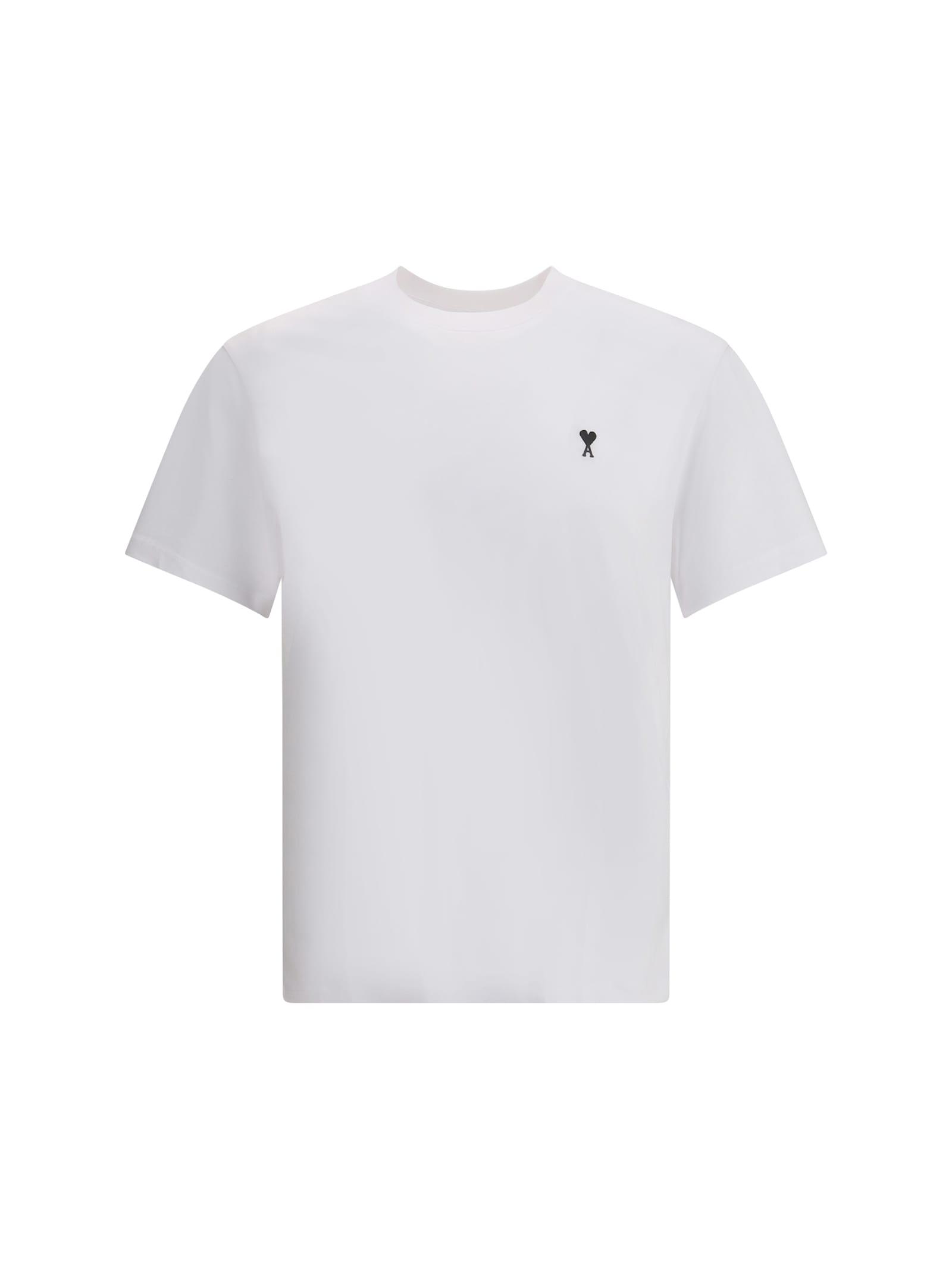 Tシャツ・カットソー AMI PARIS Logo Short Sleeve T-Shirt Navy HTS048JE01194011 HT Ami Paris navy T-shirt patch - Ami PARIS - Unisex | WE IN STYLE