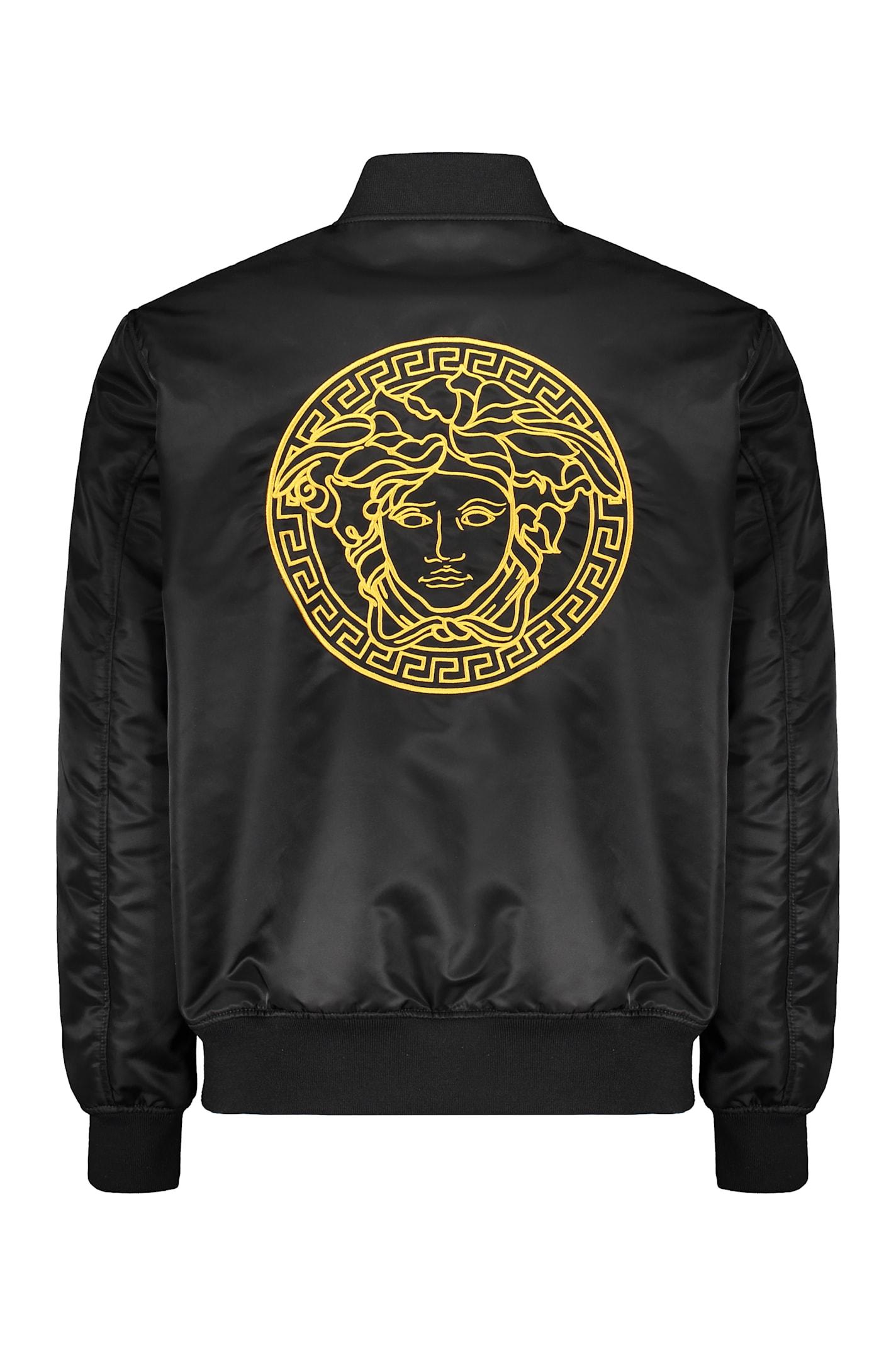 Versace Bomber Jackets in Black for Men | Lyst