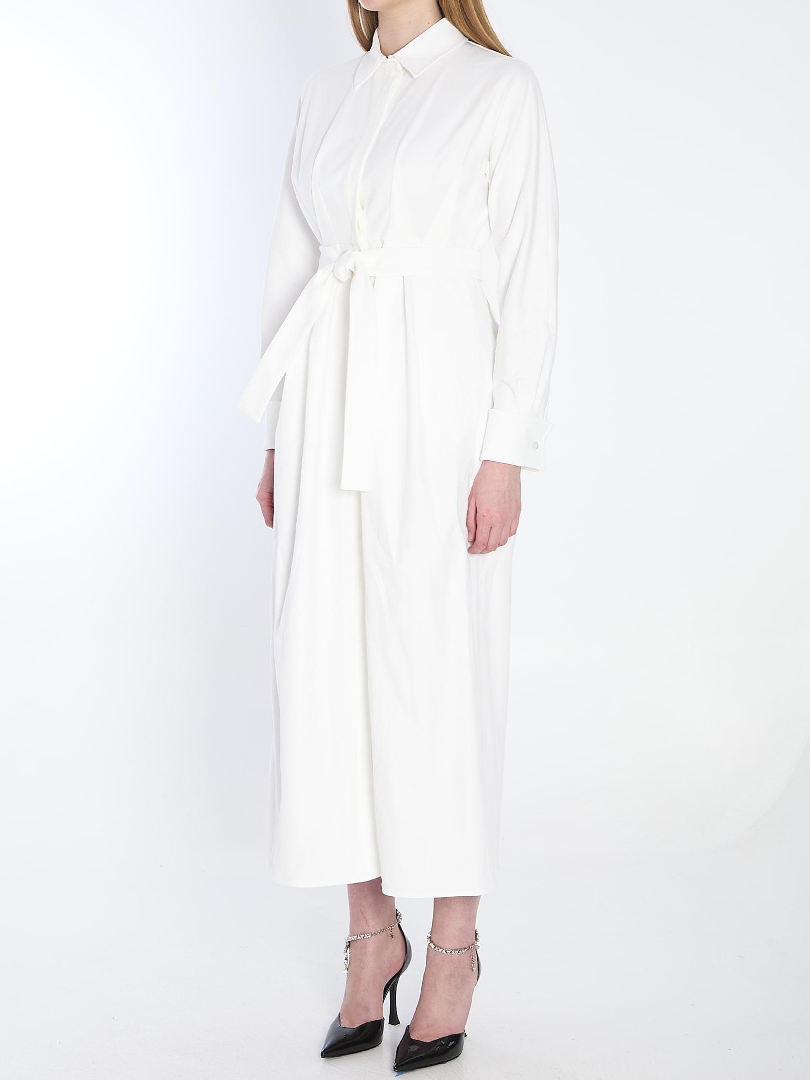 【関税&送料込】Max Mara White ette Calmi Long Dress Max Mara White Georgette Calmi Long Dress | italist, ALWAYS