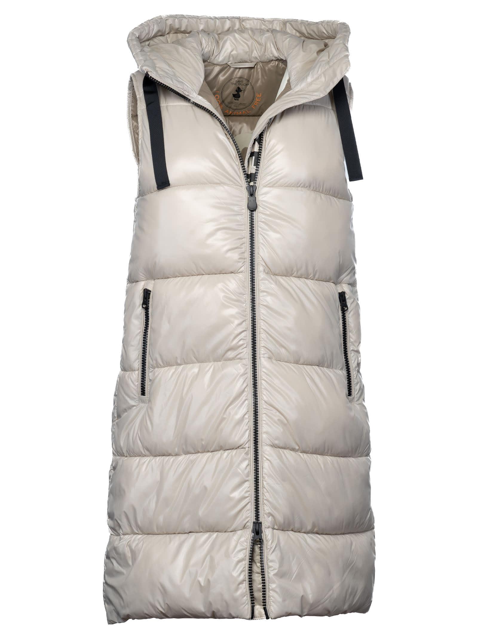 Save The Duck Iria Down Vest in Gray | Lyst