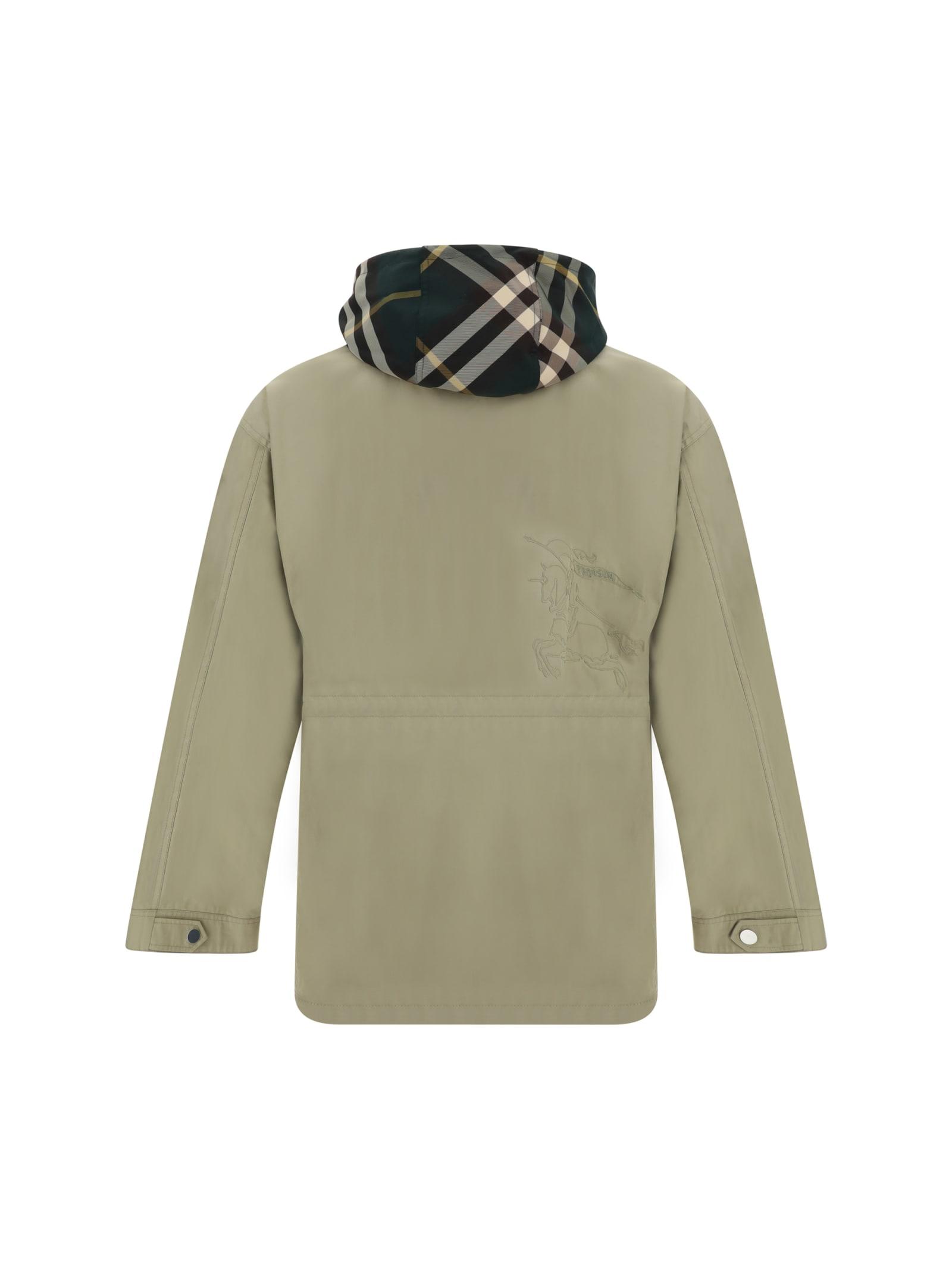 Burberry green parka hotsell