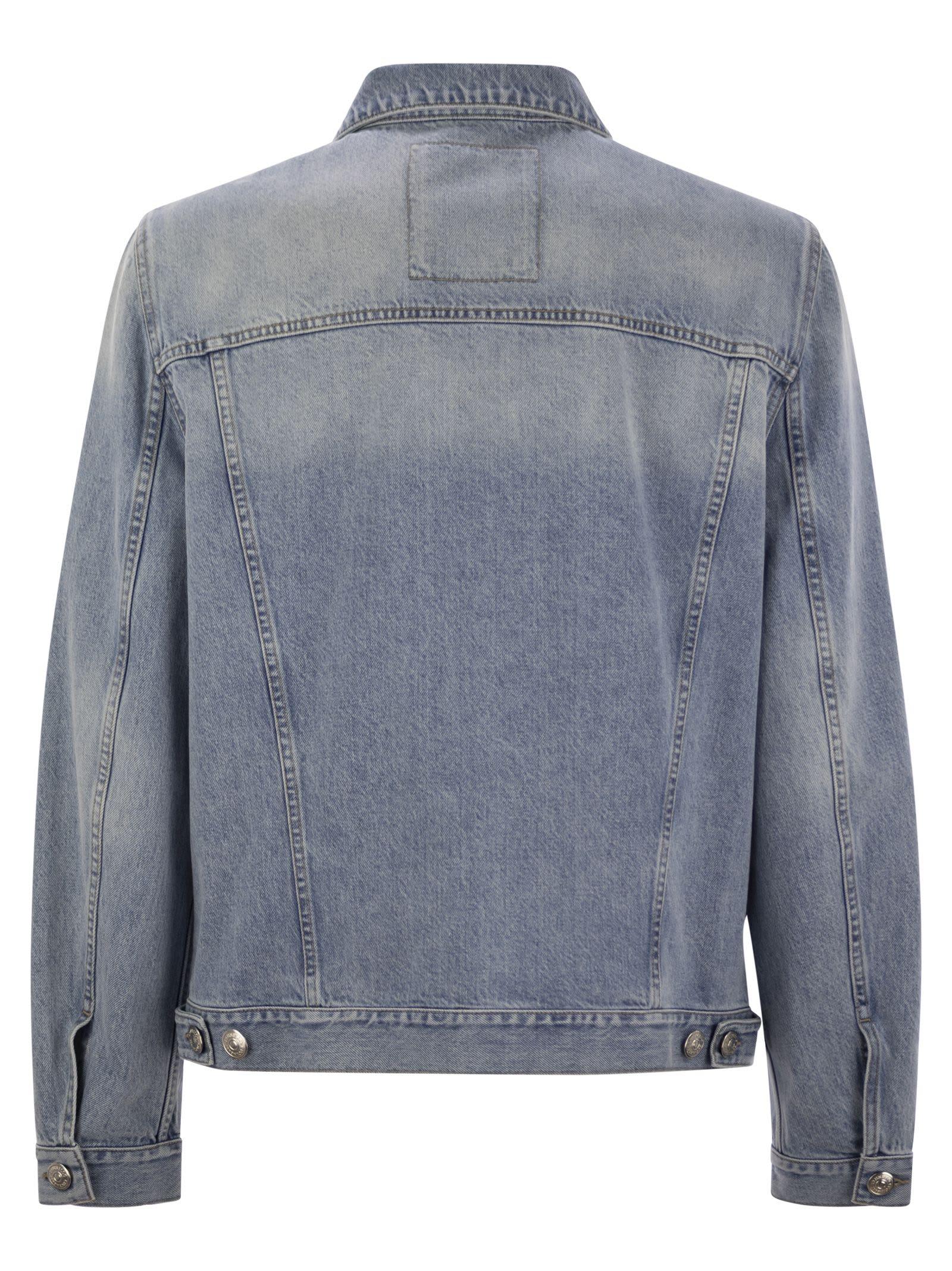 Brunello Cucinelli Four-Pocket Denim Jacket in Blue for Men