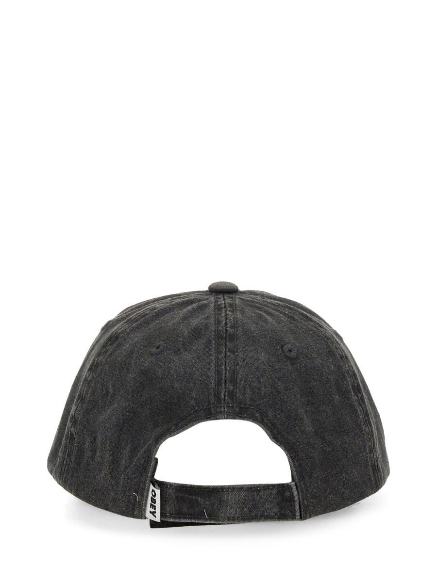 キャップ OBEY \"ICON EYES PIGMENT 6 PANEL\" BASEBALL HAT Obey Icon Eyes Cap - Pigment Black | Flatspot