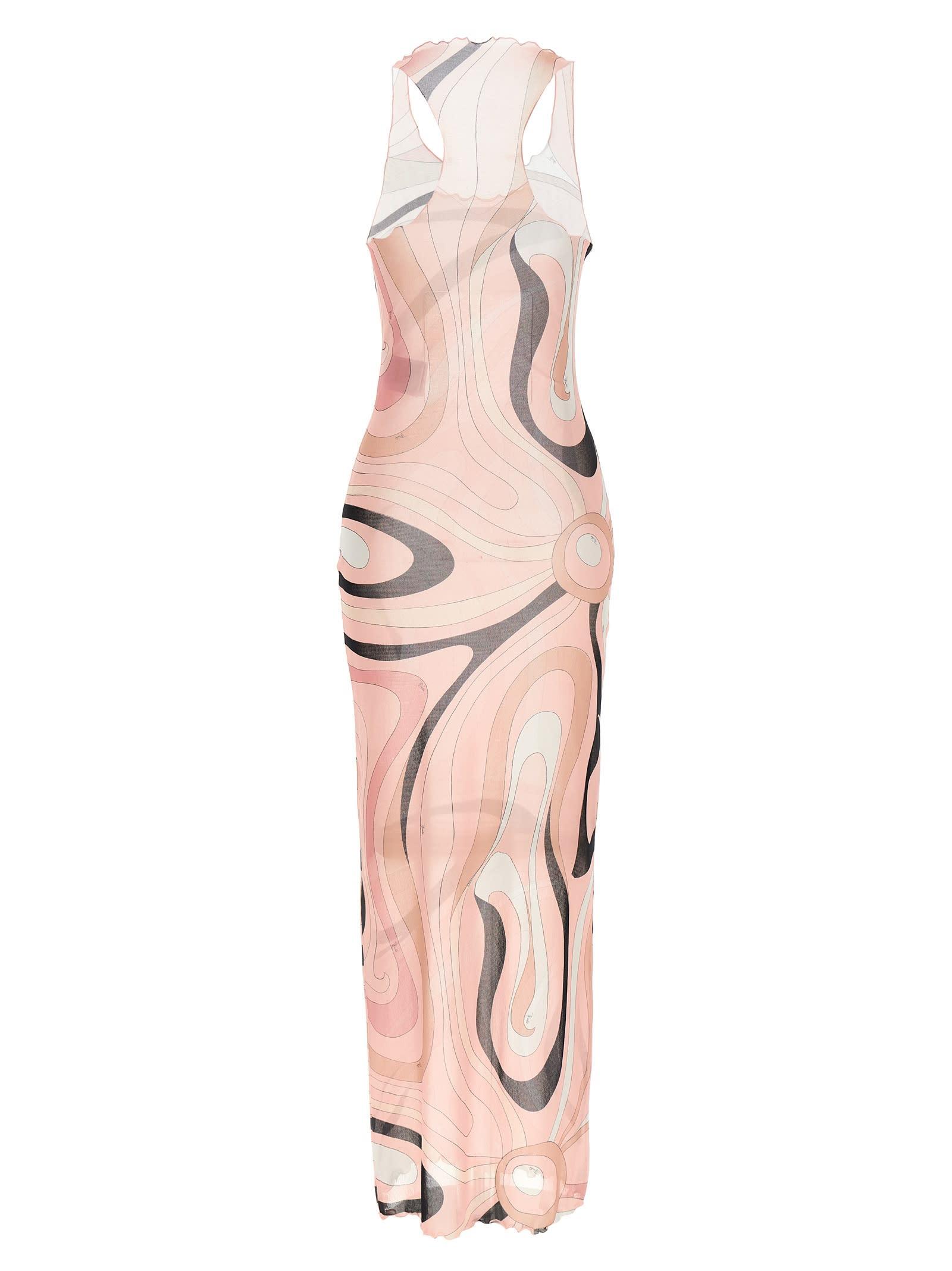 【関税込み】EMILIO PUCCI MARBLE DRESS Emilio Pucci Marble Dress in Pink | Lyst