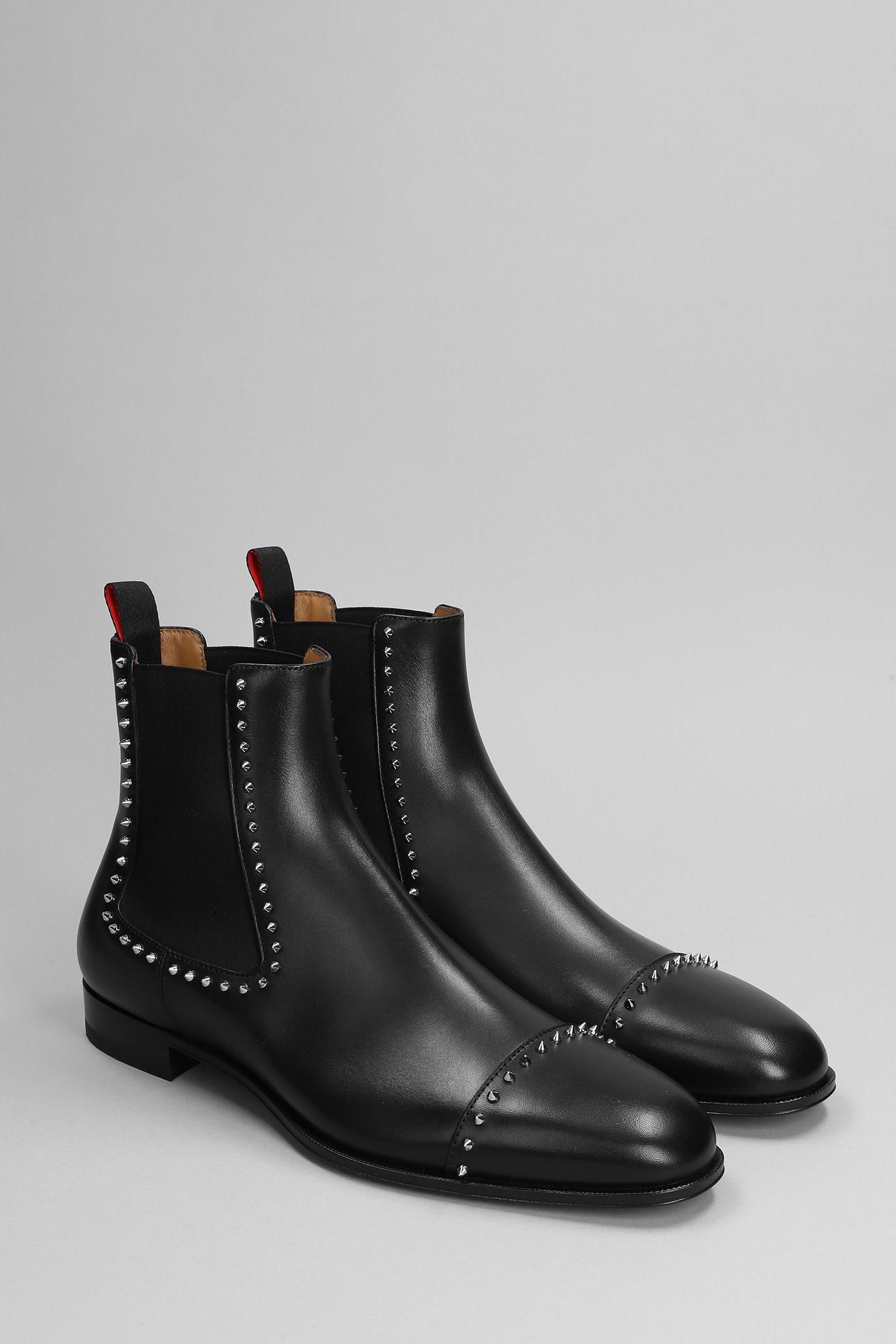 Christian Louboutin
Chelsea CLOO flat suede studded boot size 41.5/8.5 US Christian Louboutin Calfskin Studded Chasse A Clou Flat  main image 2
