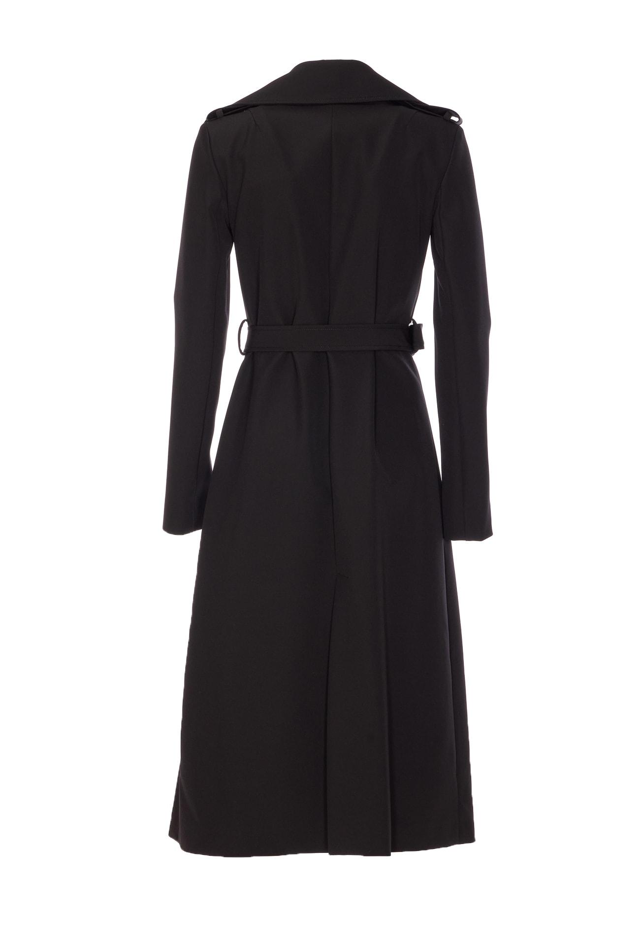 トレンチコート PATRIZIA PEPE TRENCH WITH BUCKLE Patrizia Pepe buckle-detail Trench Coat | Blue | FARFETCH