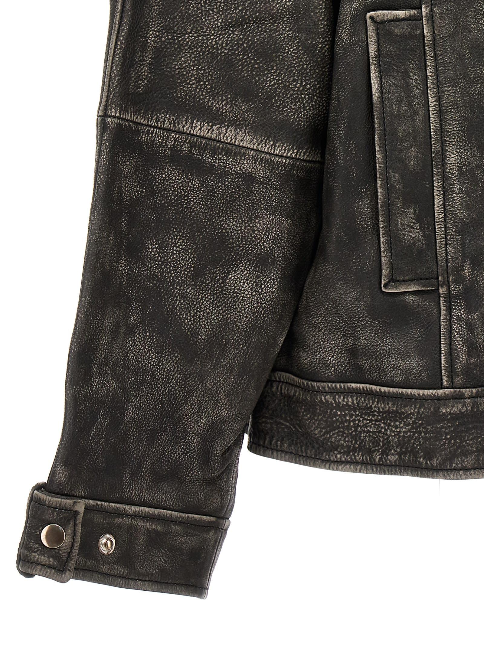 Deus nail leather on sale jacket