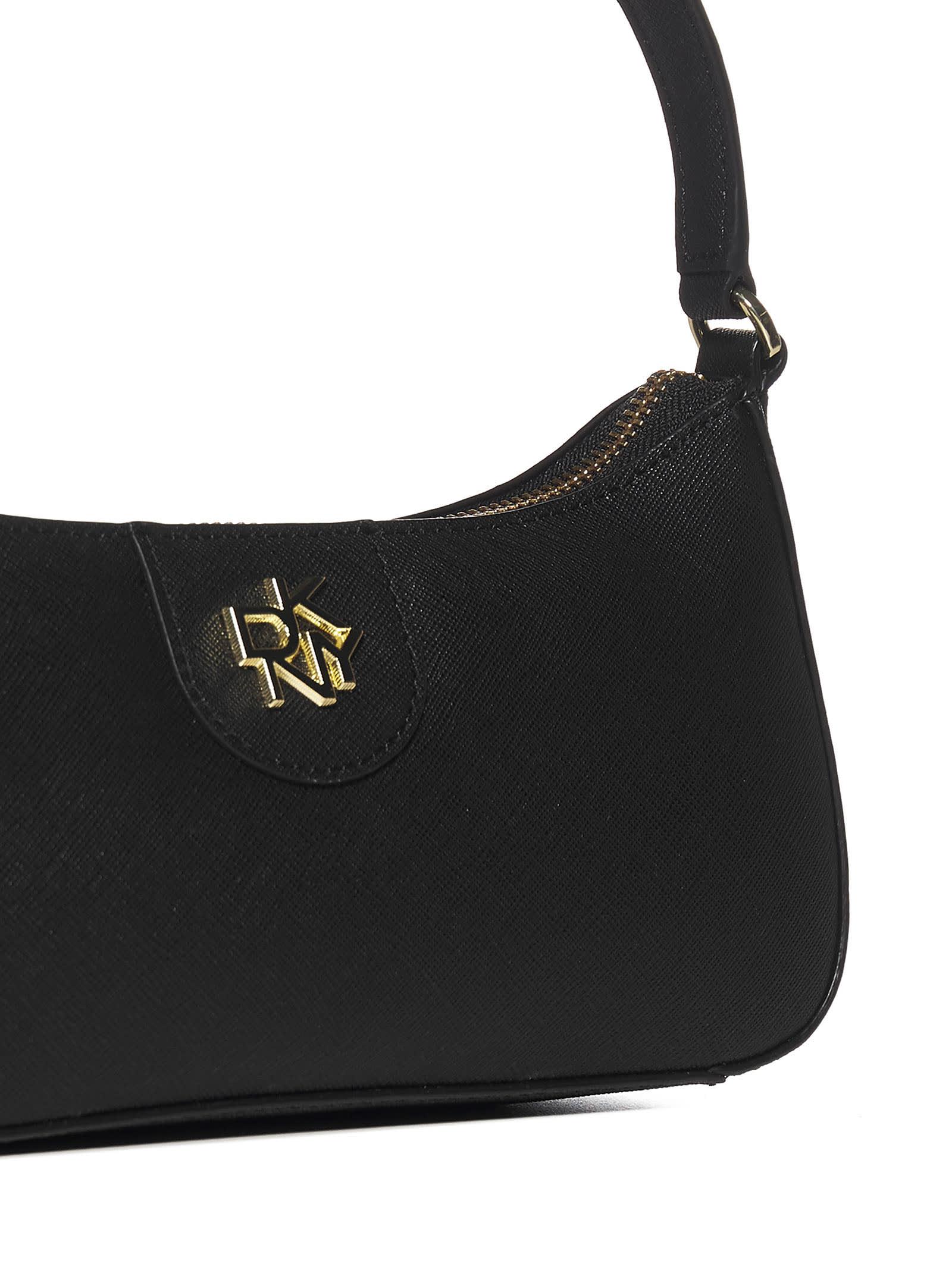 DKNY Lexington Shoulder Bag, Black/Gold: Handbags