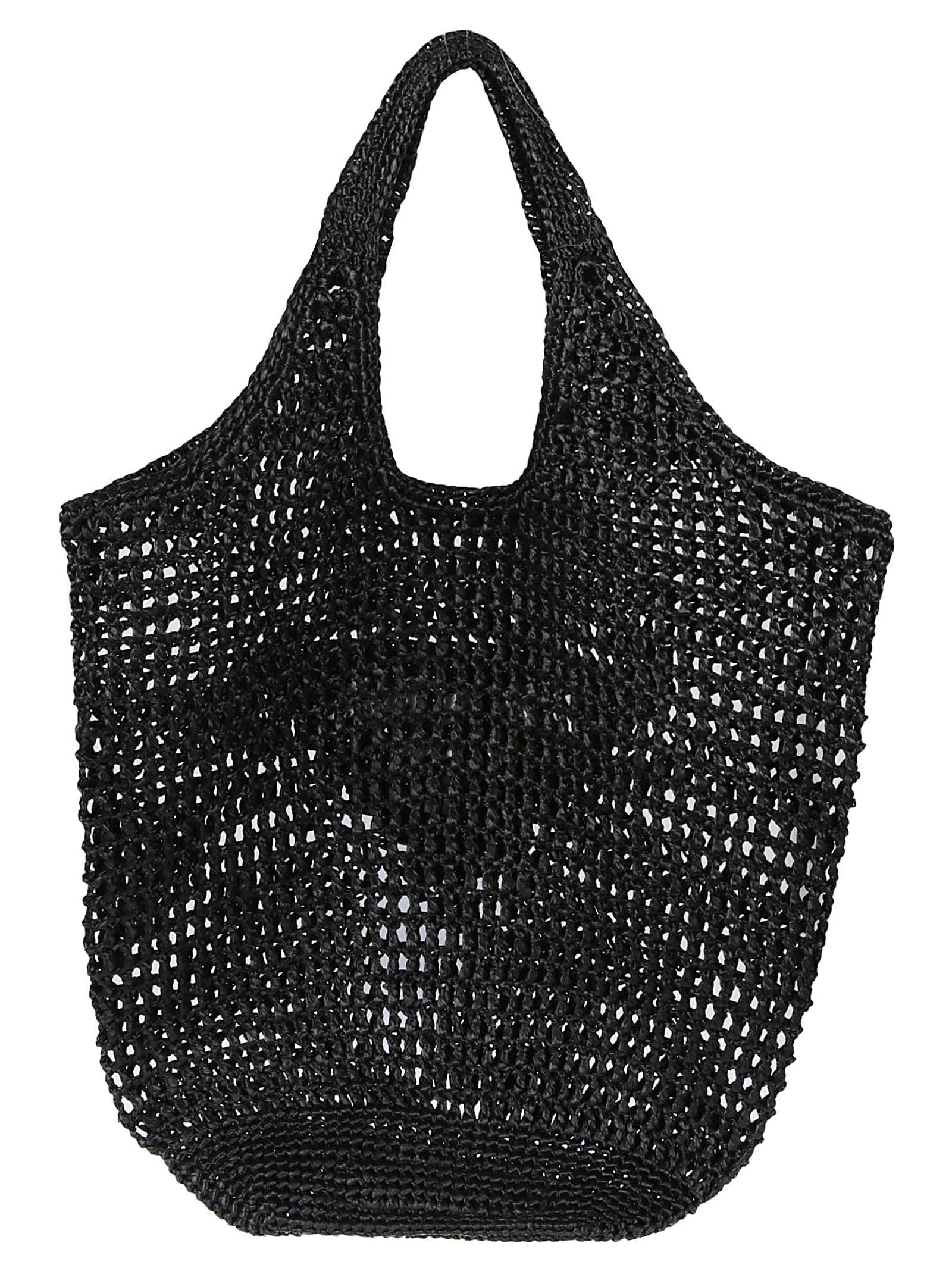 Prada Crochet Tote Bag with Black Logo – The Hangout