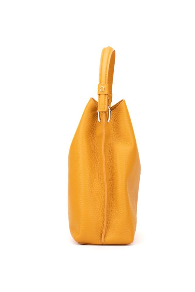 ORCIANI Vita Soft leather shoulder bag with strap. , color Orange