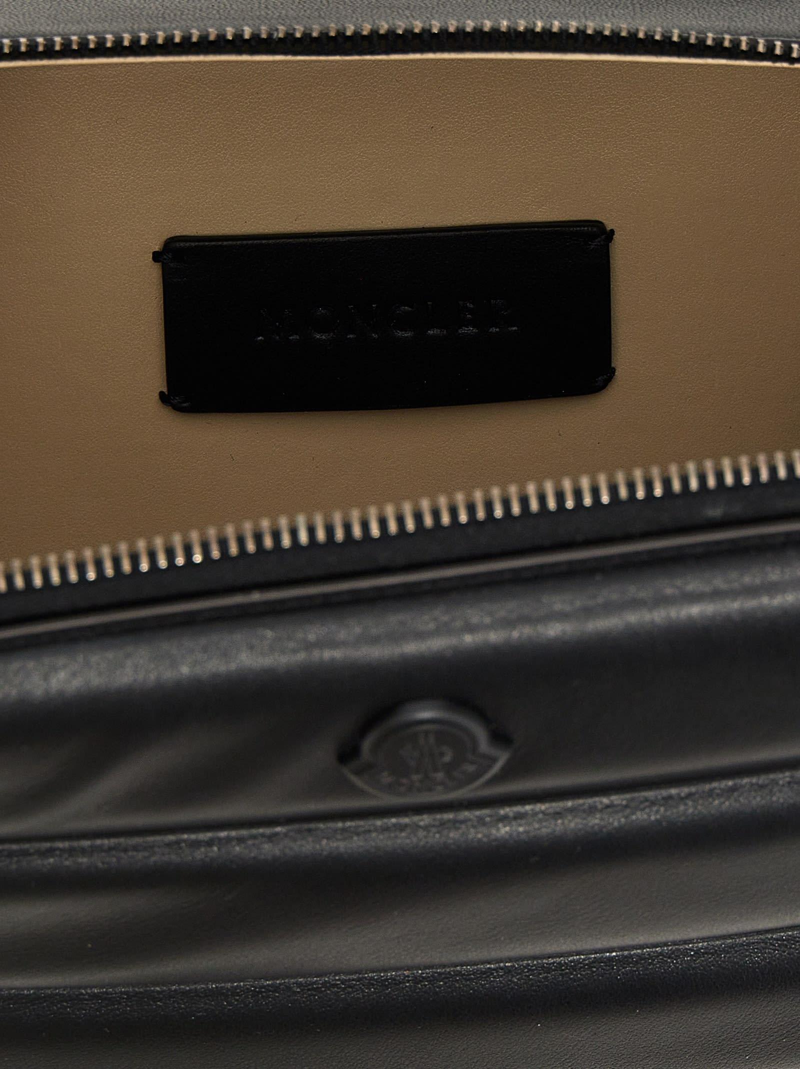 【MONCLER】Horizontalクロスボディ・スエードバッグ Moncler 'Horizontal' Crossbody Bag in Black for Men | Lyst