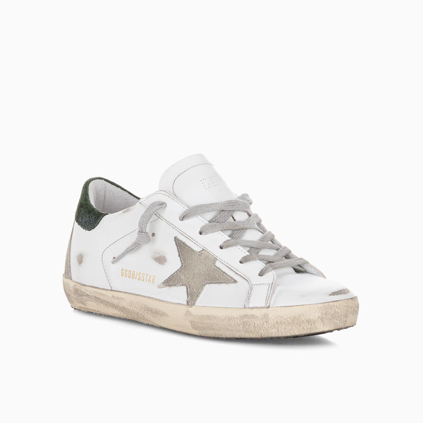 Golden Goose Star Super-star Sneakers In Suede With Blue Heel Tab | Lyst