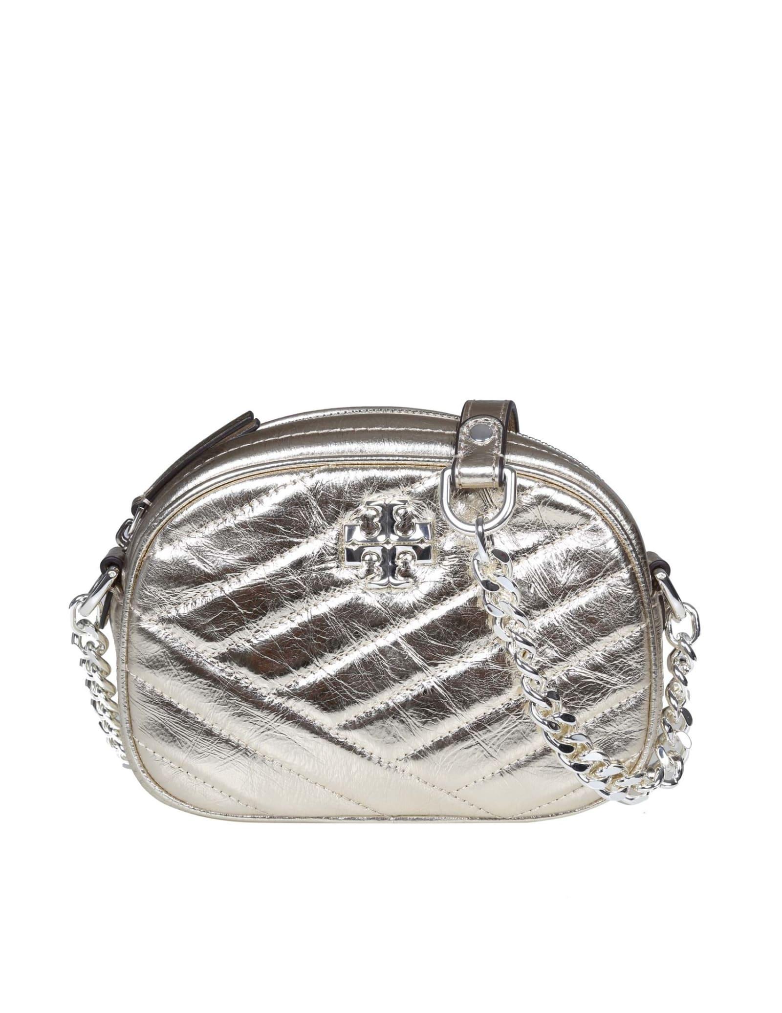 kira chevron metallic small camera bag