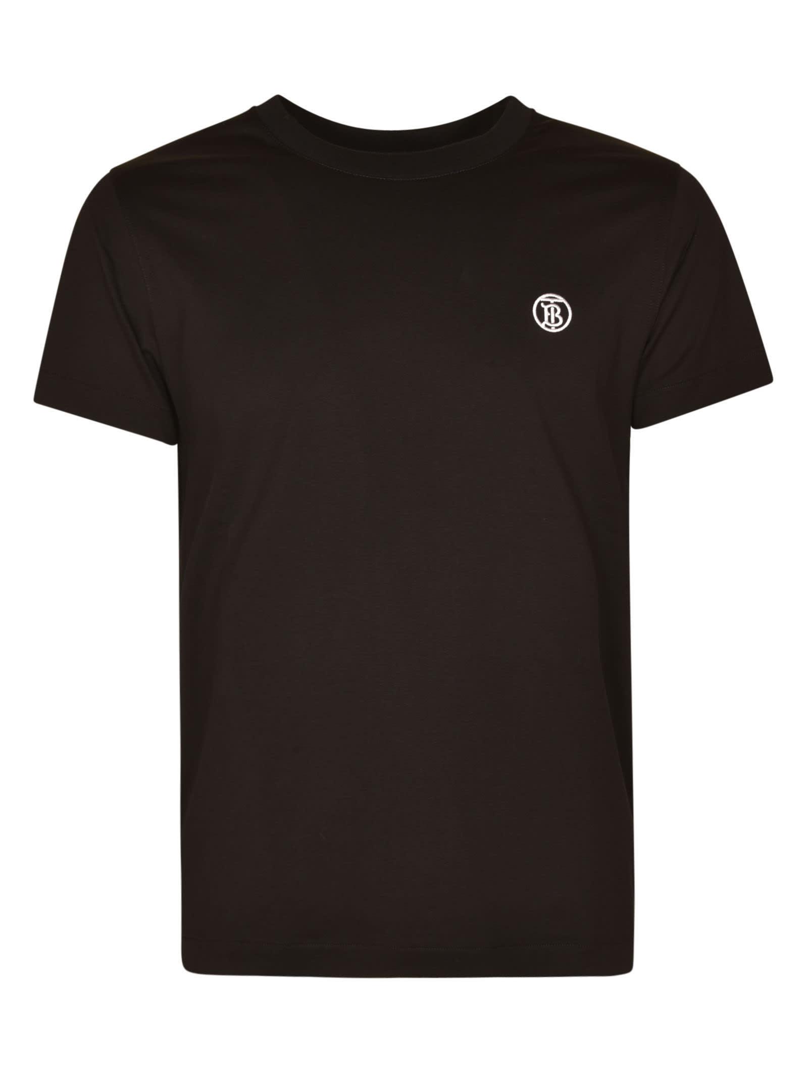 Burberry Regular Logo T-shirt in Black for Men | Lyst