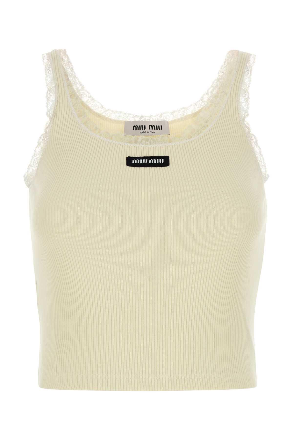 Miu Miu Sleeveless and tank tops for Women | Online Sale up