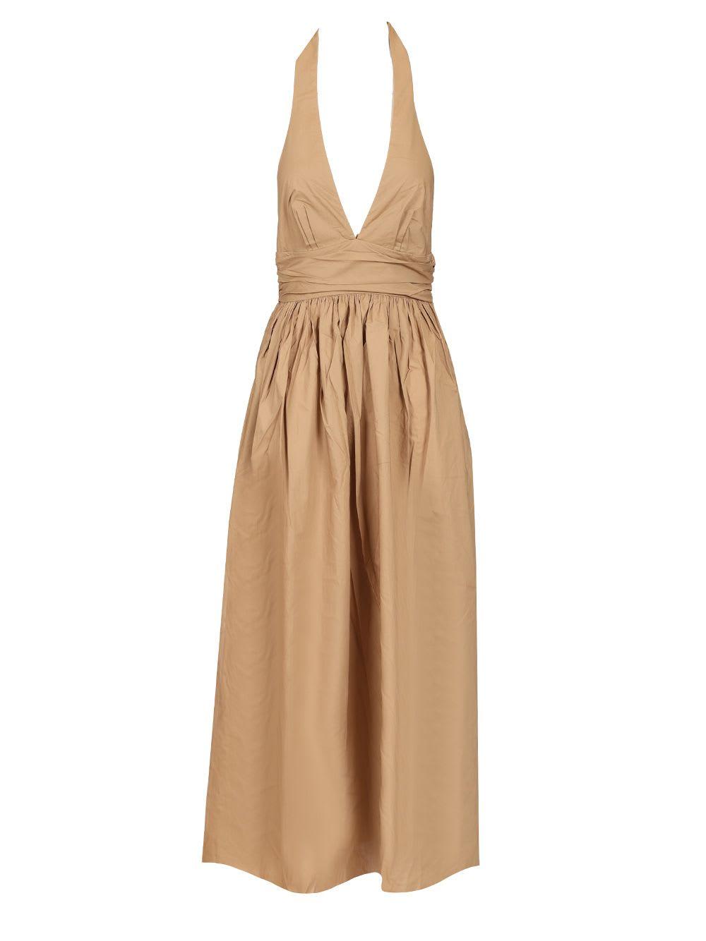 ワンピース Matteau Deep V-neck dress Matteau Deep V-Neck Dress Dresses in Natural | Lyst