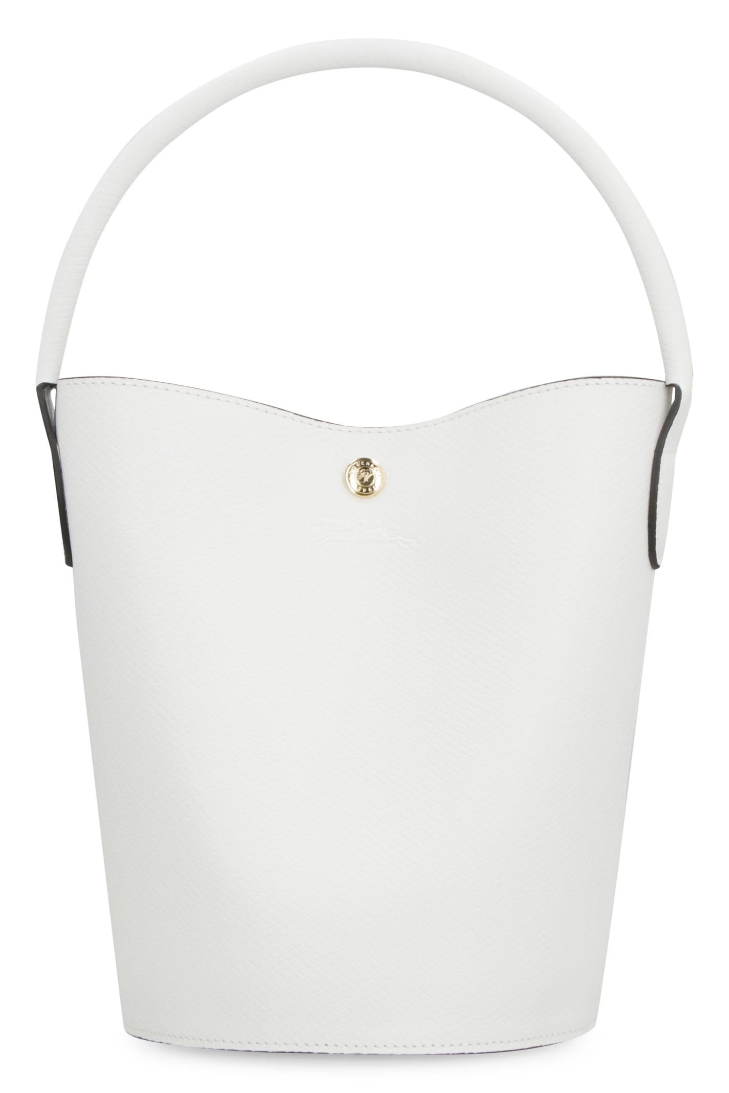 Longchamp Le Pliage Filet Mini Top Handle Bag, Ecru at John Lewis & Partners