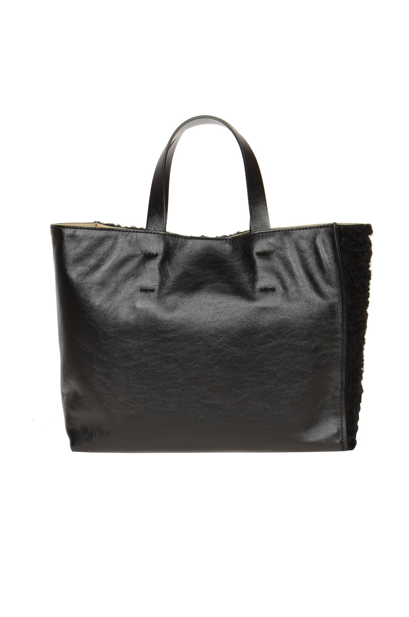 Marni Museo Soft Logo Detailed Tote Bag in Black | Lyst