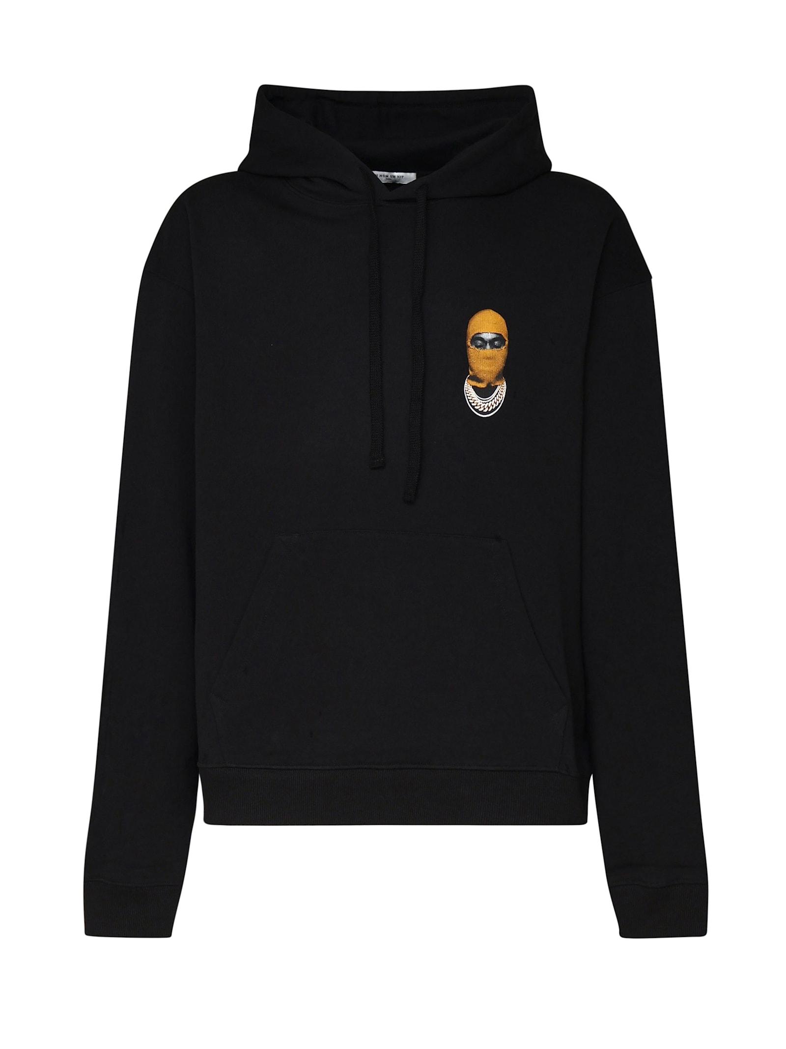 ih nom uh nit Hoodie Small Mask Print in Black for Men Lyst UK