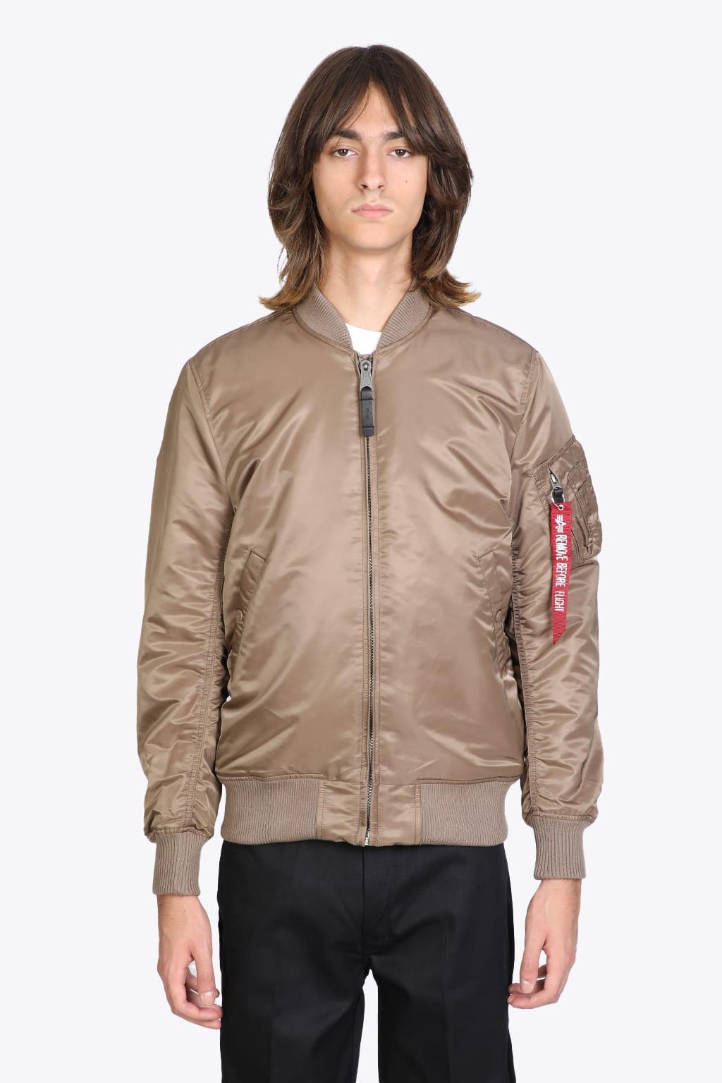 Alpha Industries Ma-1 Vf 59 Long Taupe Nylon Bomber Jacket - Ma-1 Vf 59 Long  in Natural for Men | Lyst