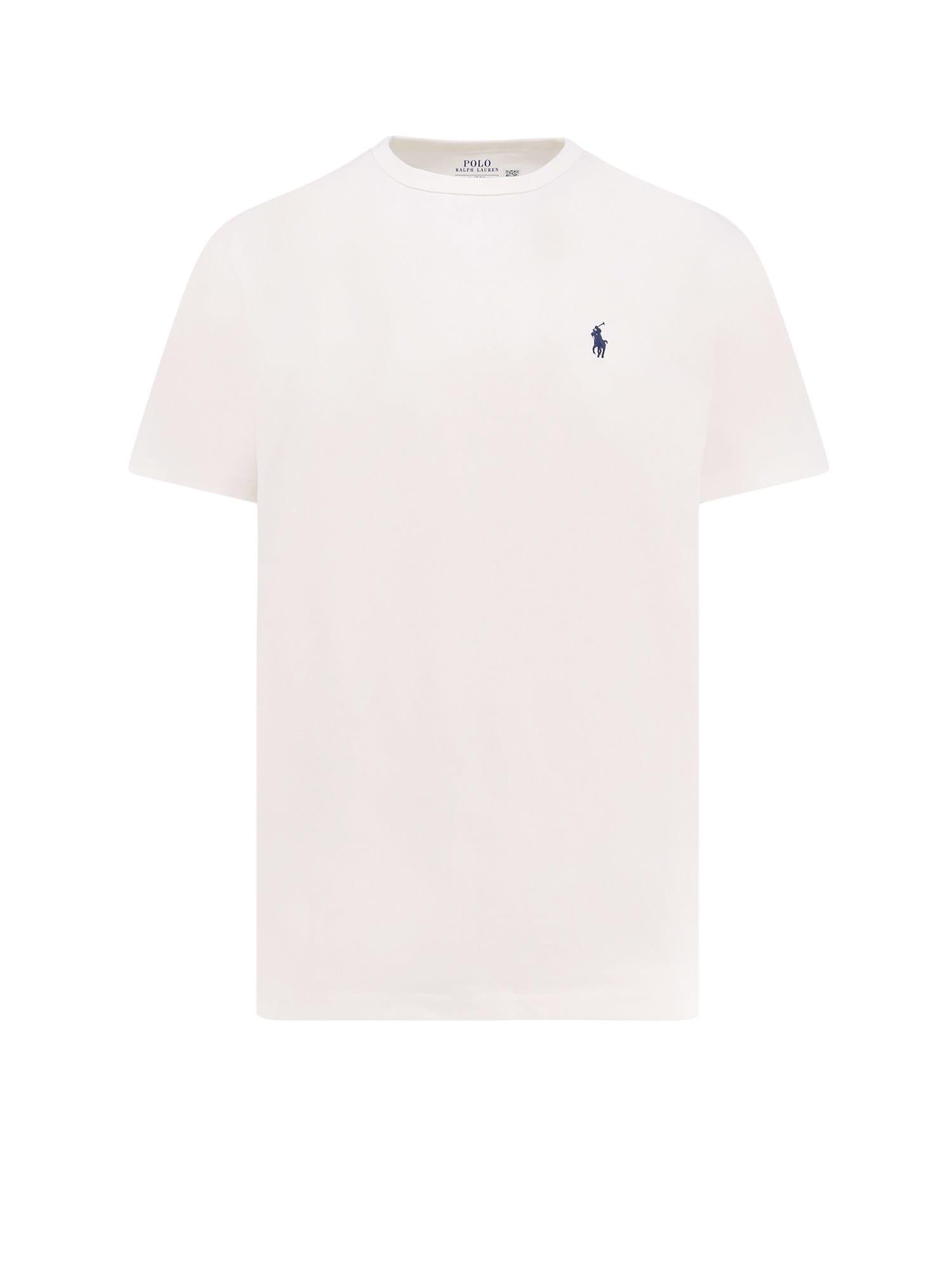 Tシャツ・カットソー POLO RALPH LAUREN Heavy cotton T-shirt logo embroidery Polo Ralph Lauren Embroidered Logo T-Shirt | Saks Fifth Avenue