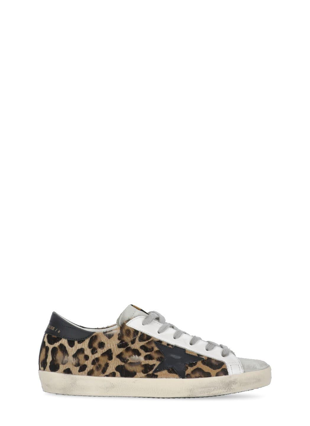 Golden Goose Star Leopard Sneakers | Lyst
