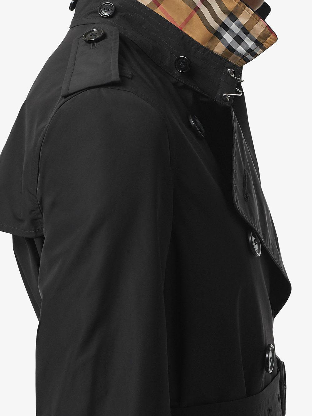 fryser Mægtig Vejrtrækning Burberry Detachable Hood Trench Coat in Black - Save 48% - Lyst